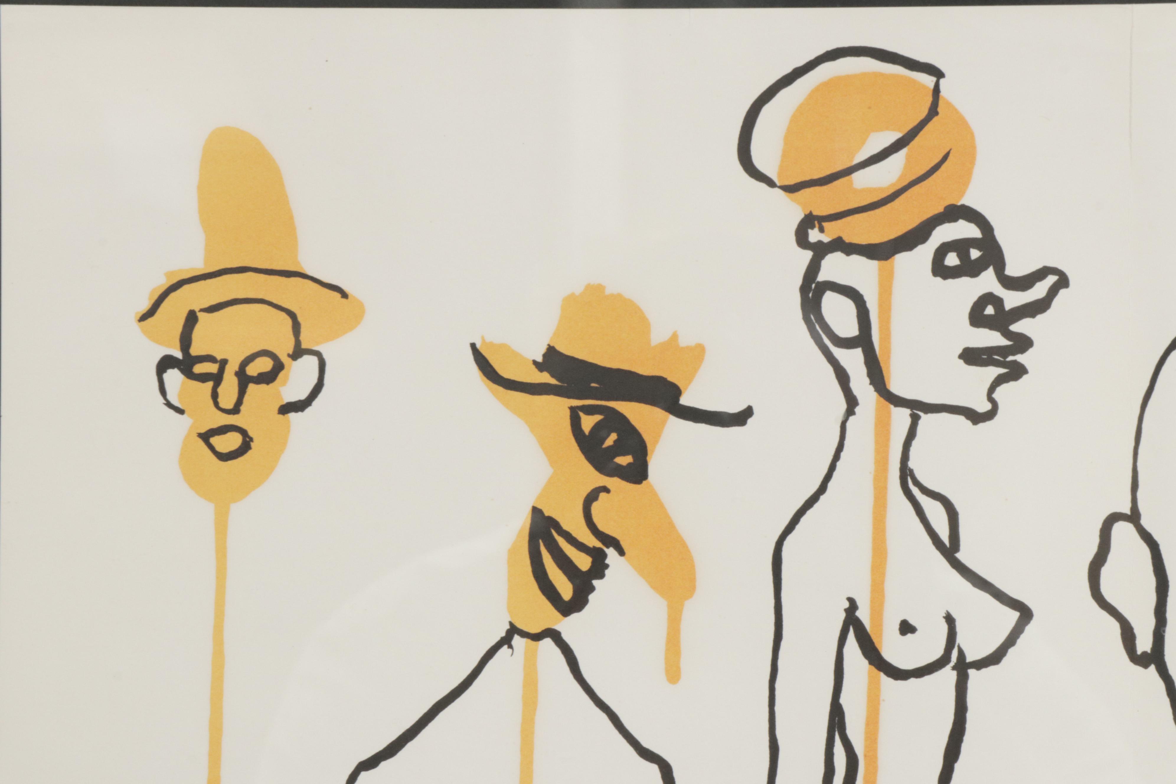 Lithograph after Alexander Calder "Circus Figures"
