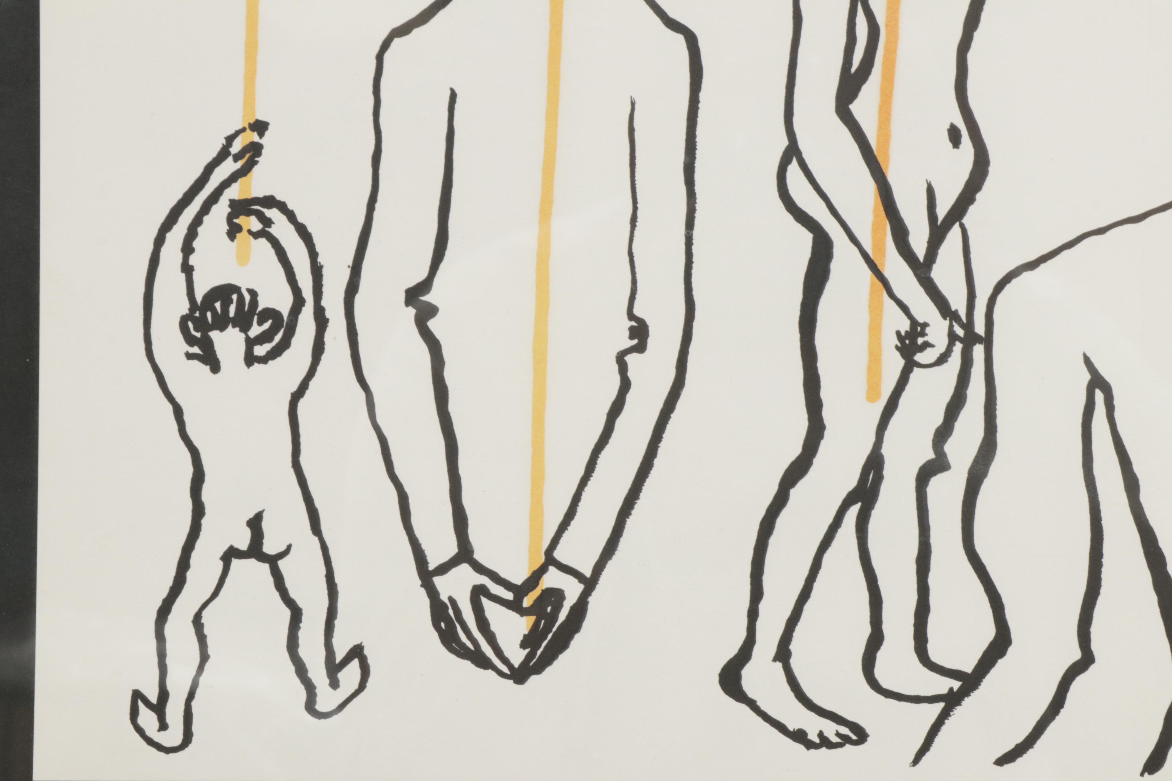 Lithograph after Alexander Calder "Circus Figures"
