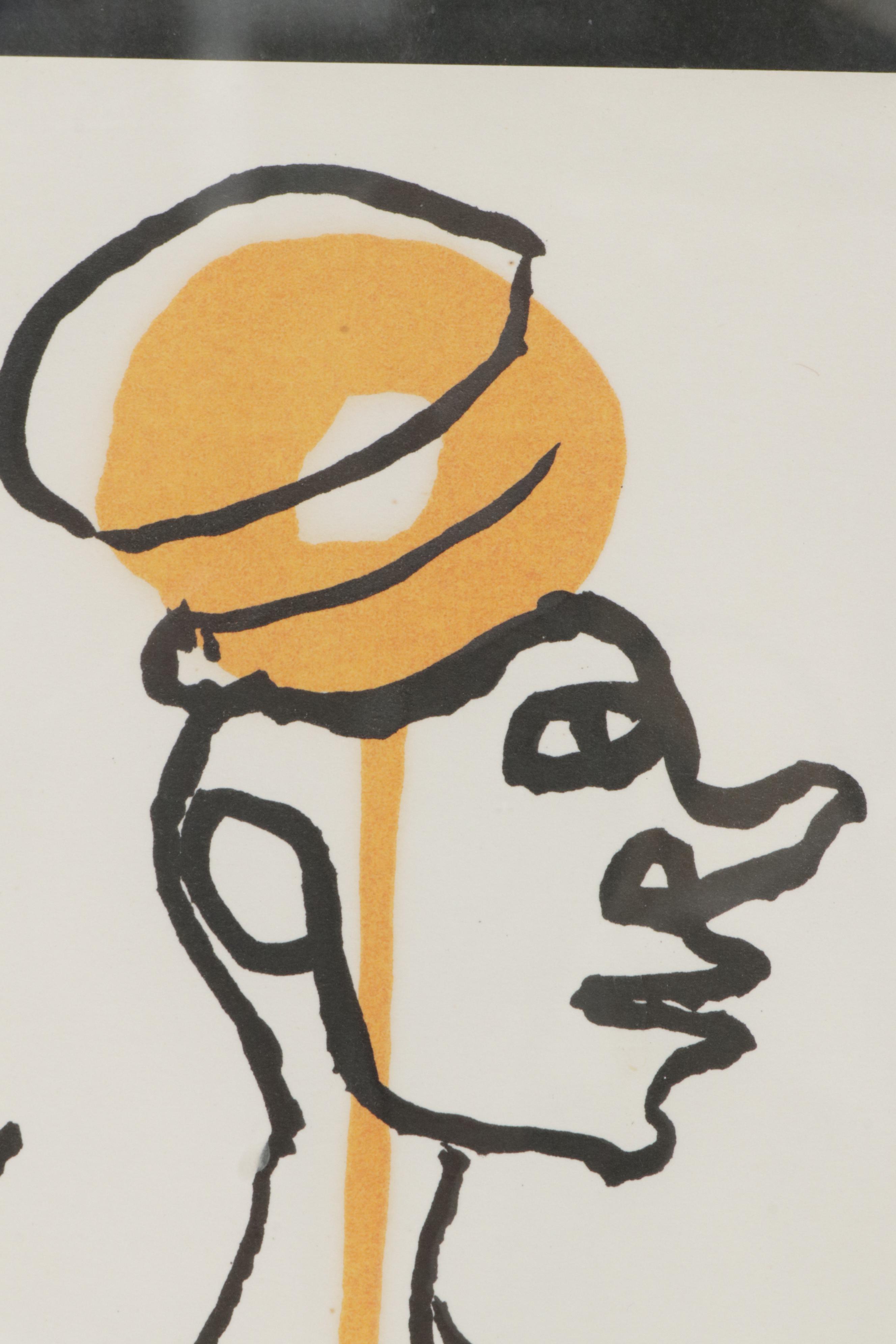 Lithograph after Alexander Calder "Circus Figures"