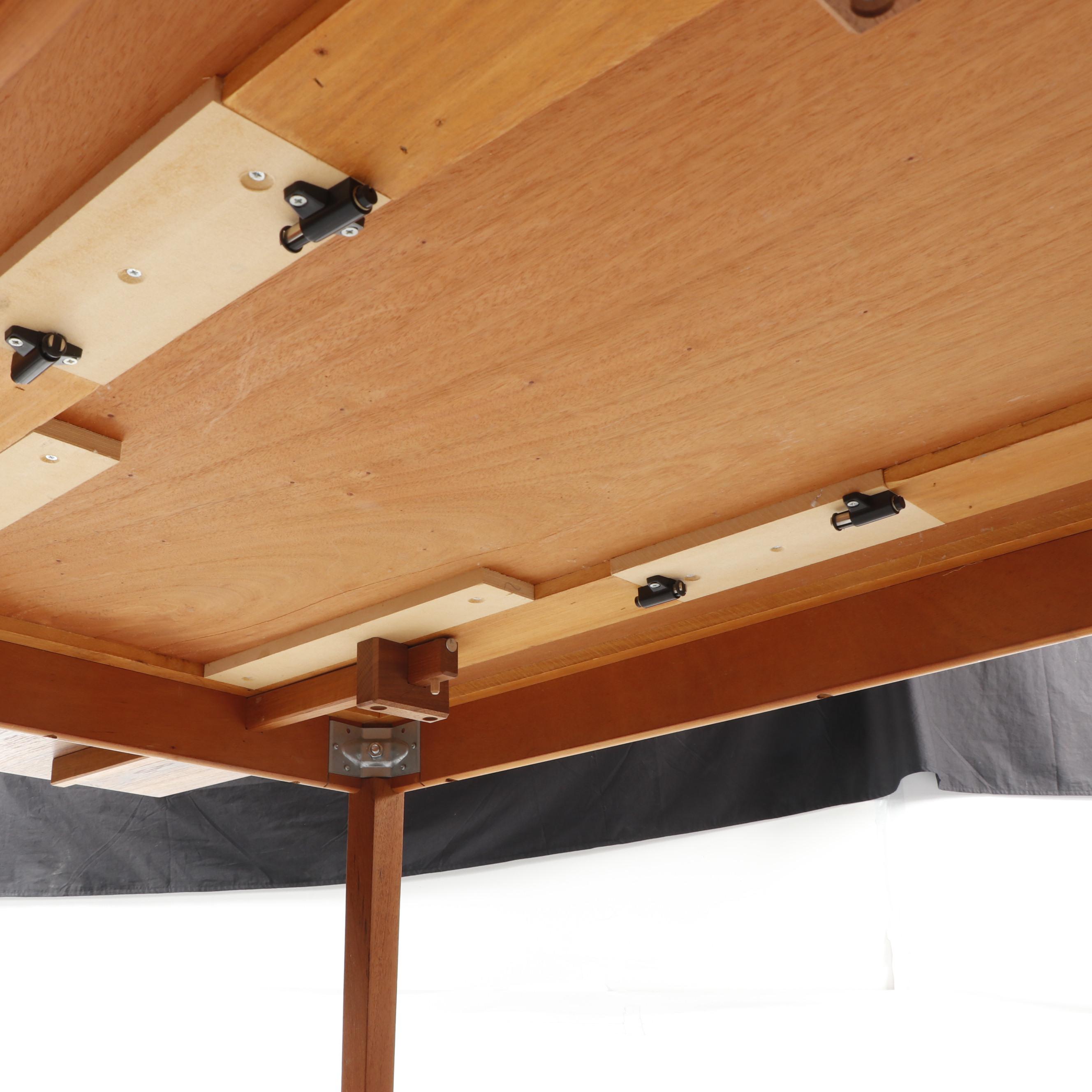 Contemporary Danish Modern Teak Veneered Dining Table