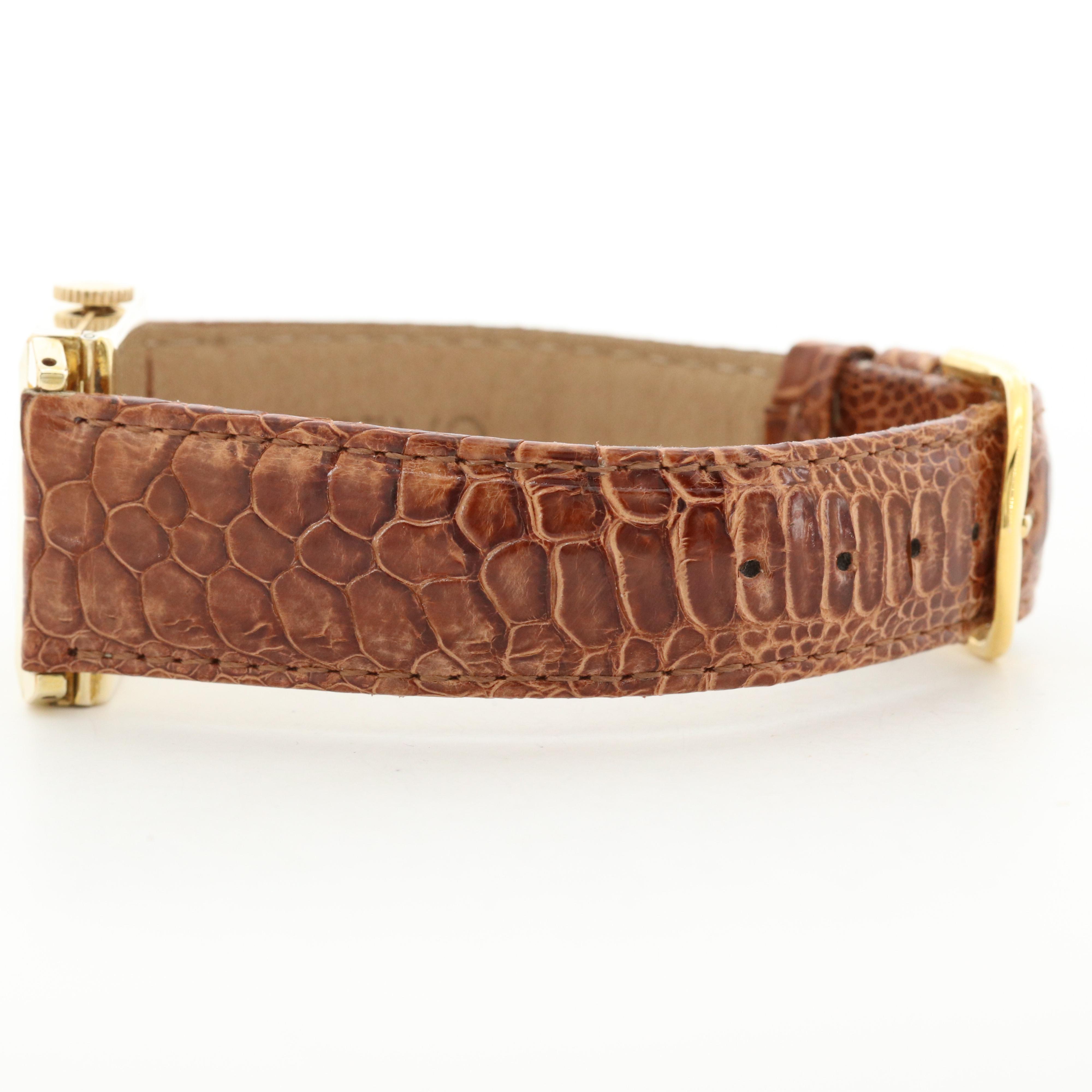 Vintage Bulova Gold Filled Stem Wind Watch, Circa 1939