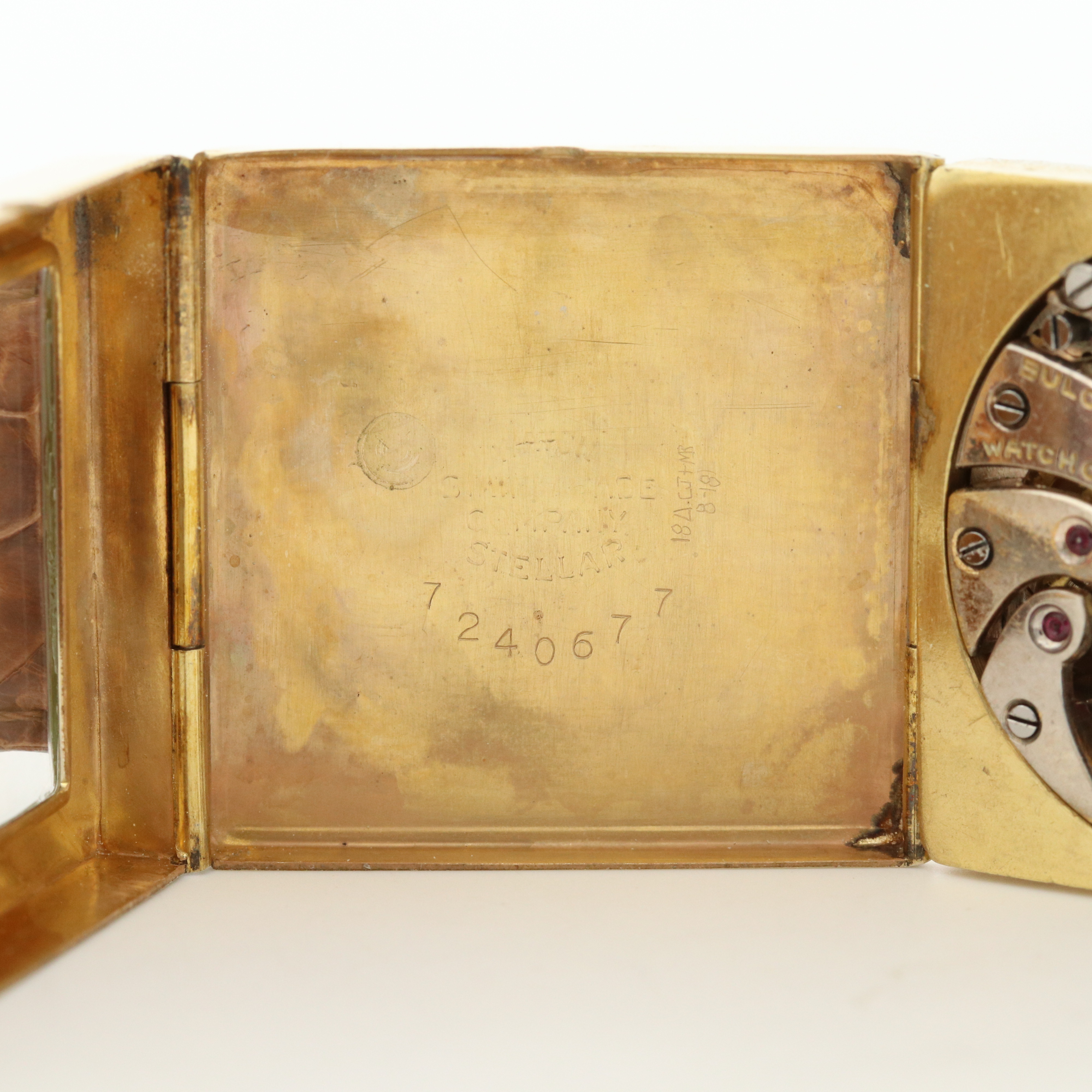 Vintage Bulova Gold Filled Stem Wind Watch, Circa 1939