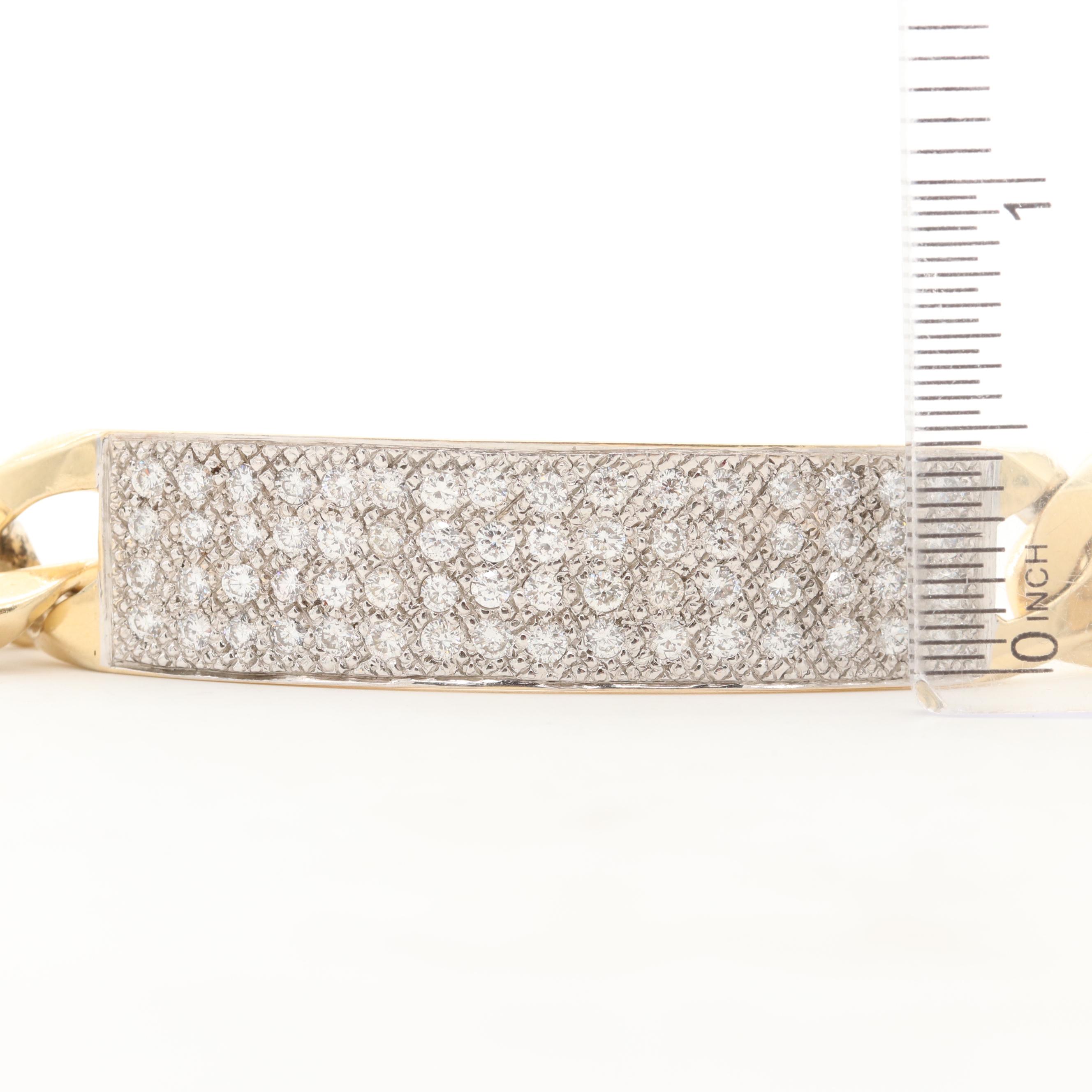 14K Yellow Gold 2.25 CTW Diamond Bracelet
