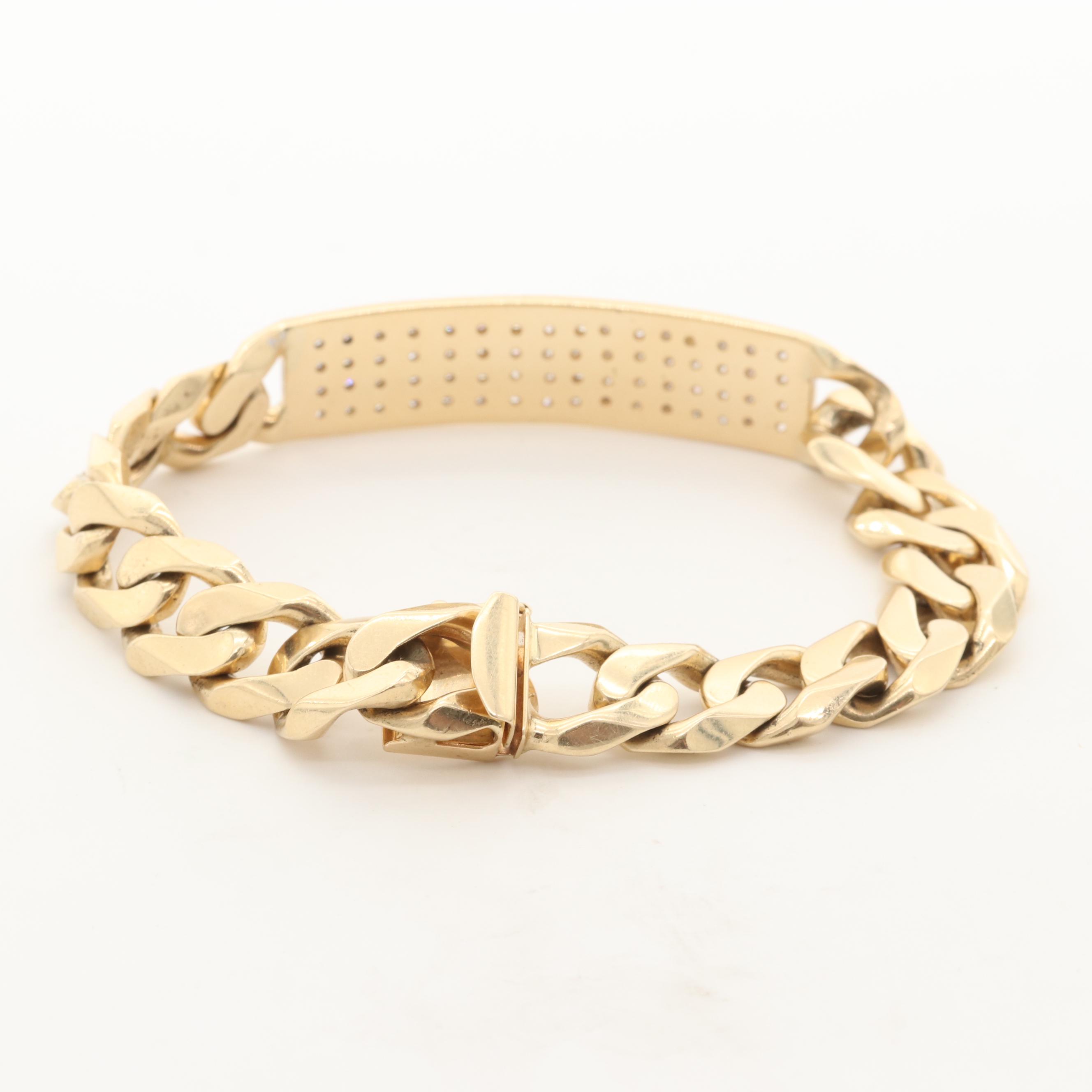 14K Yellow Gold 2.25 CTW Diamond Bracelet