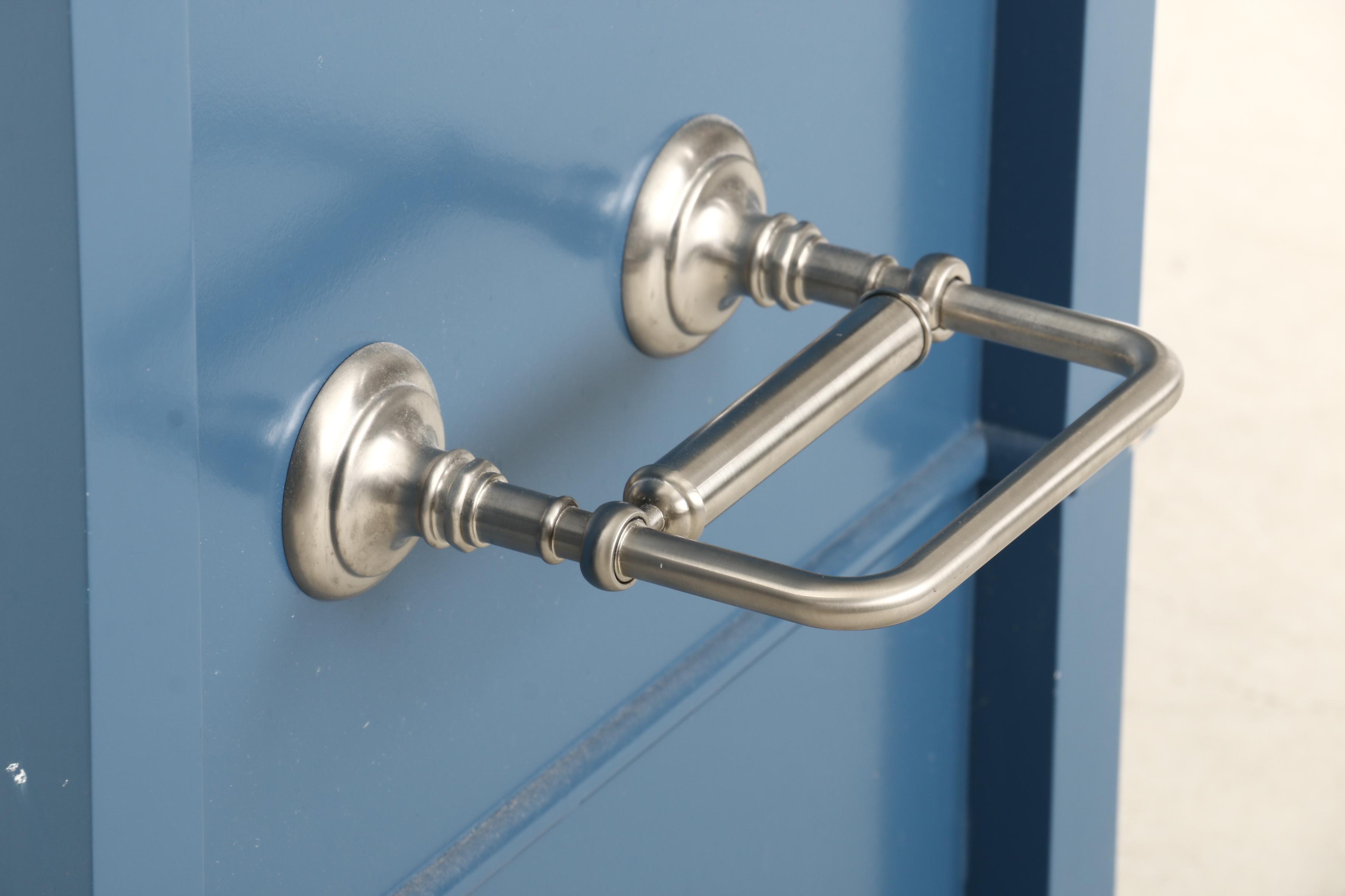 Bathroom Vanity with Silestone Sink Top and Chrome Finish Faucet
