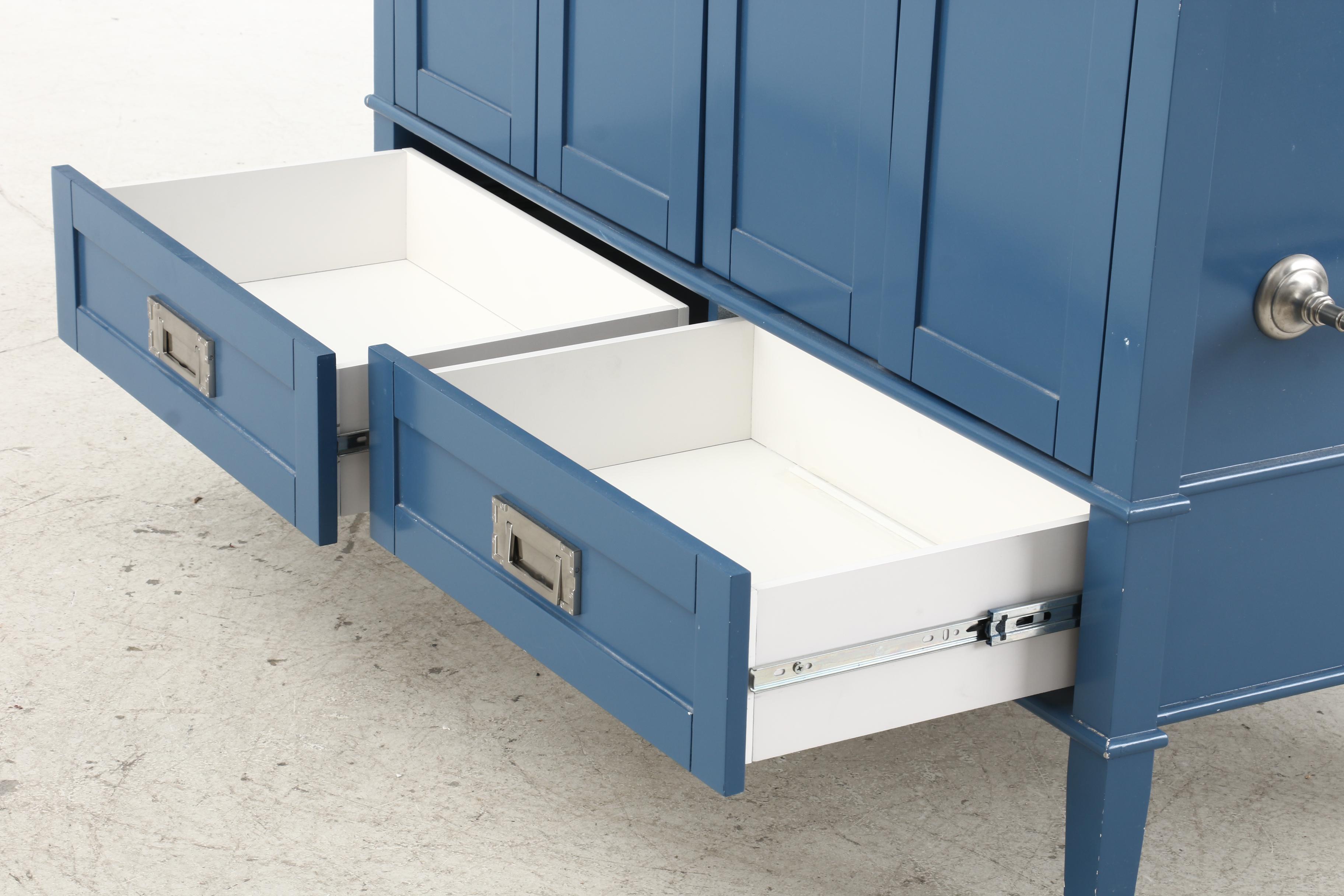 Bathroom Vanity with Silestone Sink Top and Chrome Finish Faucet