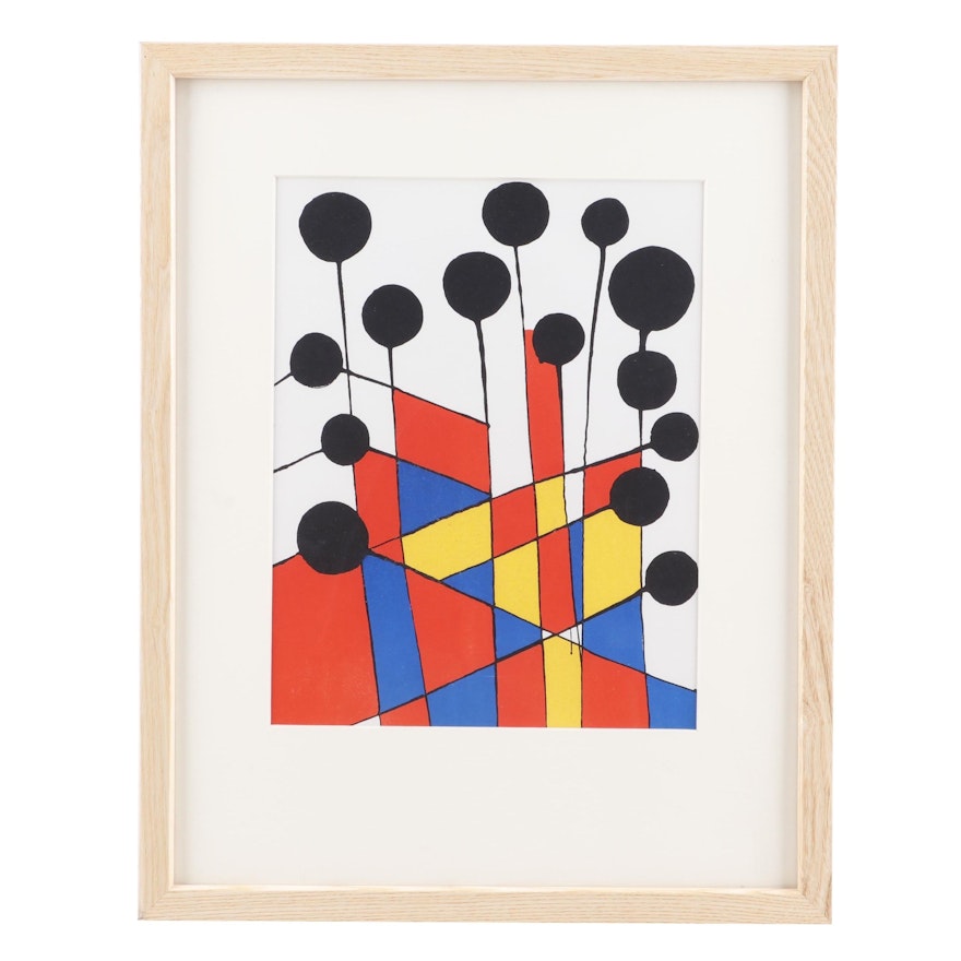 Alexander Calder Color Lithograph "Balloons"