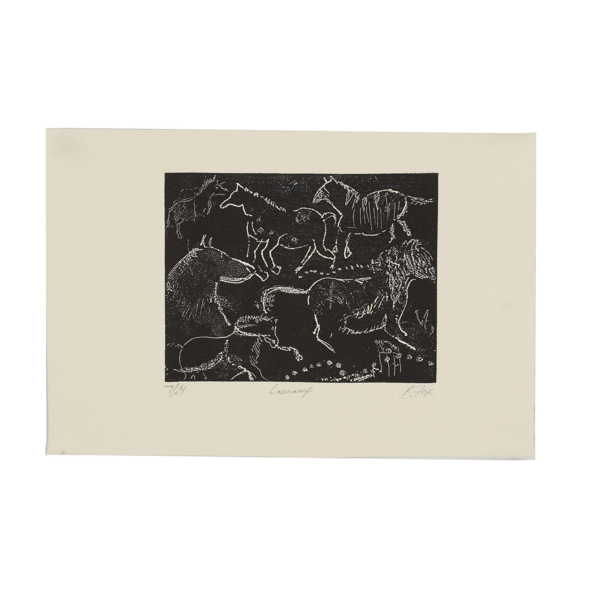 B. Fox Relief Print "Lascaux"