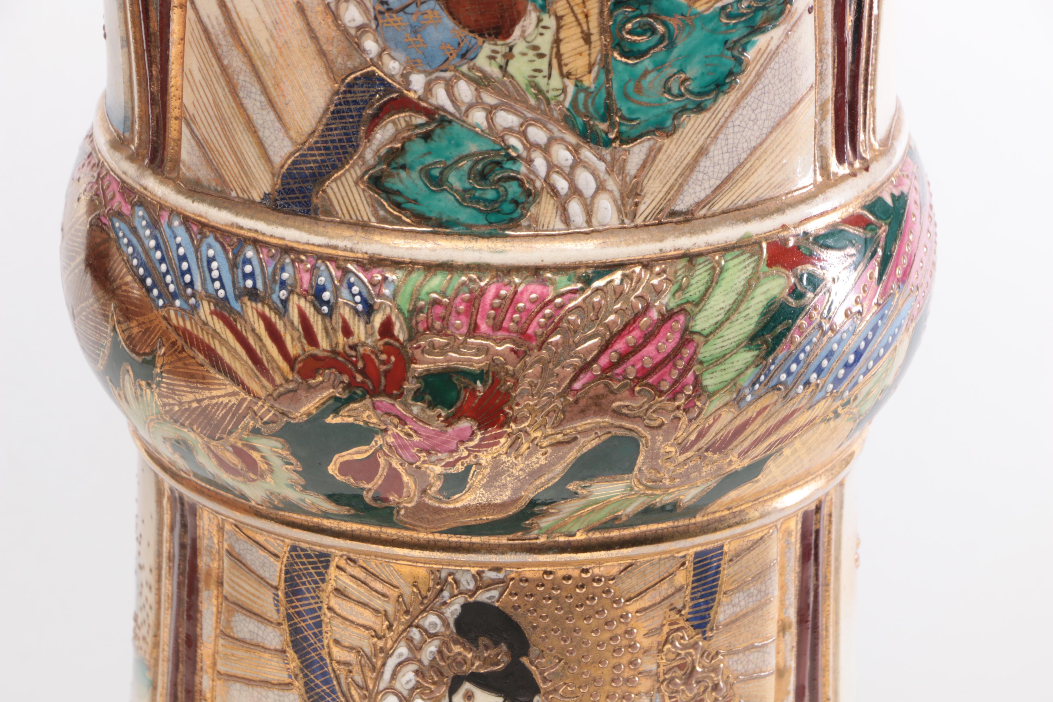 Chinese Porcelain Cloisonné Jardiniere Planter with Stand, Early 20th-Century