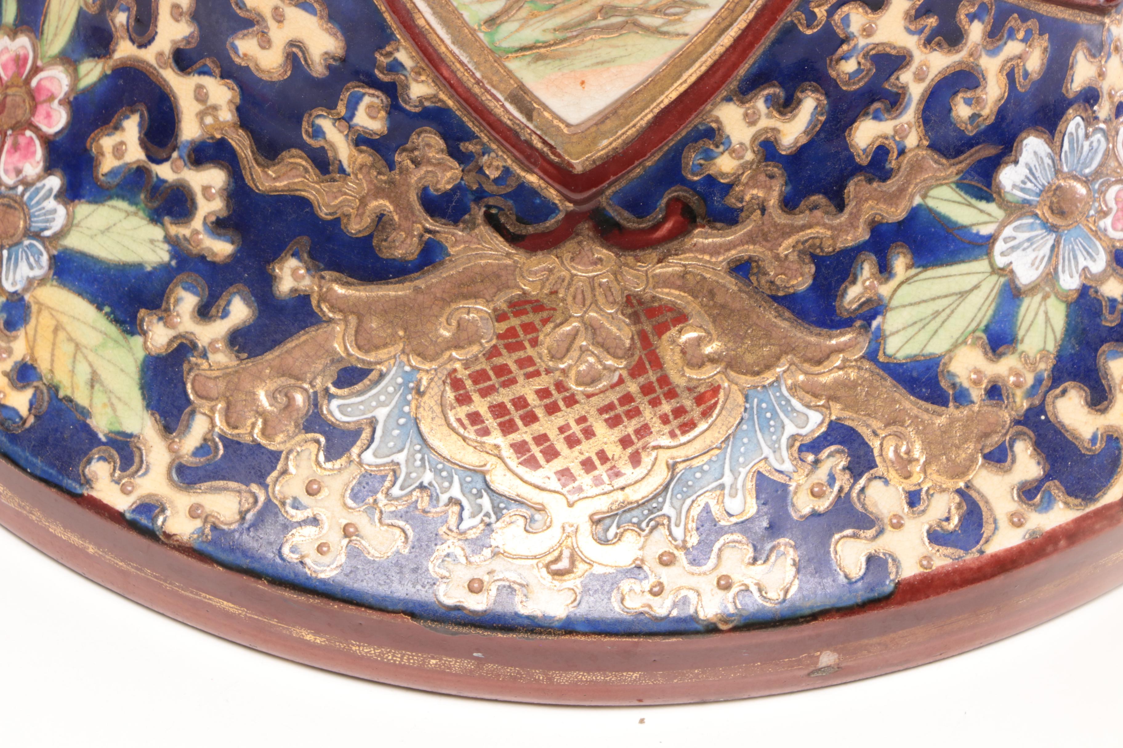 Chinese Porcelain Cloisonné Jardiniere Planter with Stand, Early 20th-Century