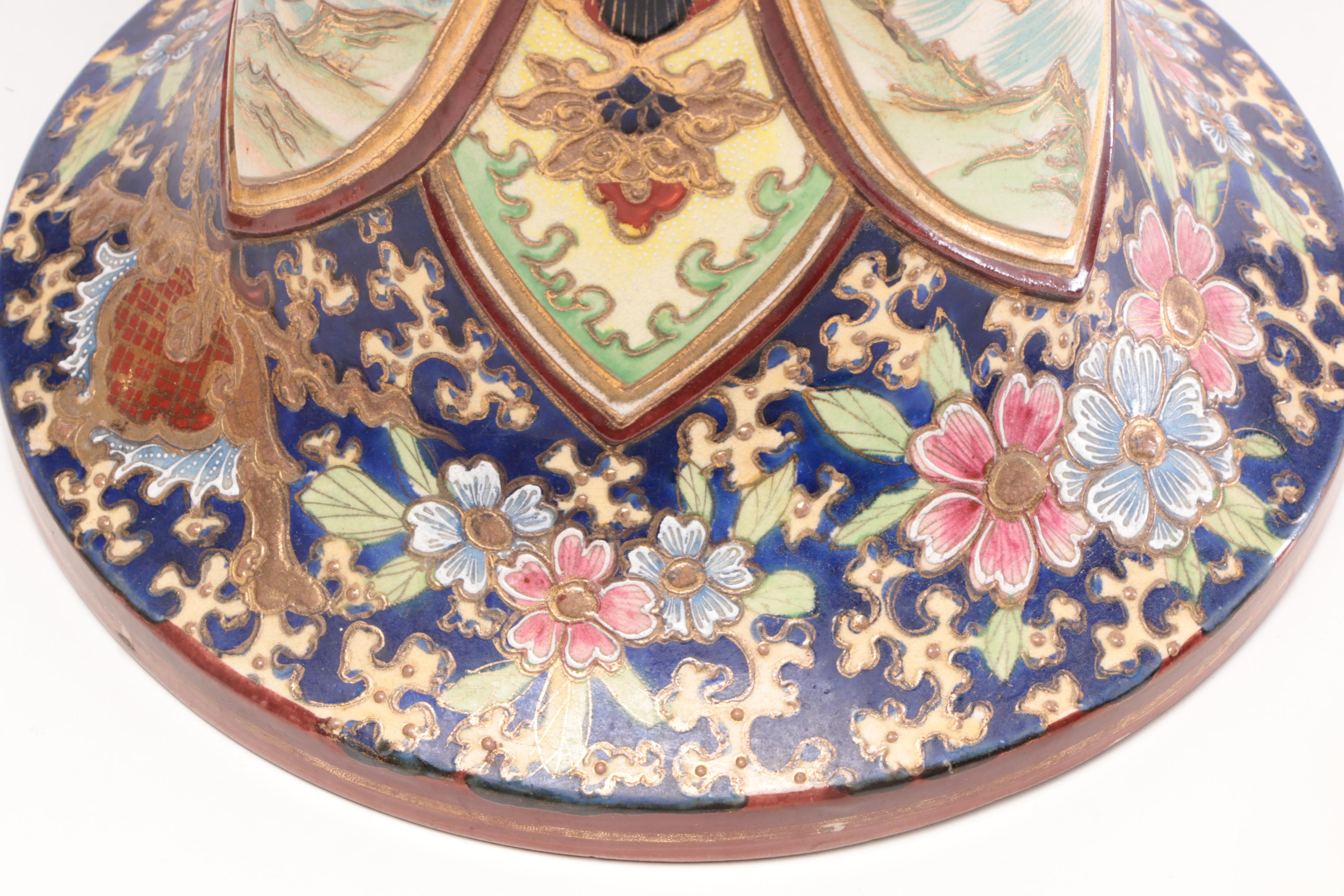 Chinese Porcelain Cloisonné Jardiniere Planter with Stand, Early 20th-Century