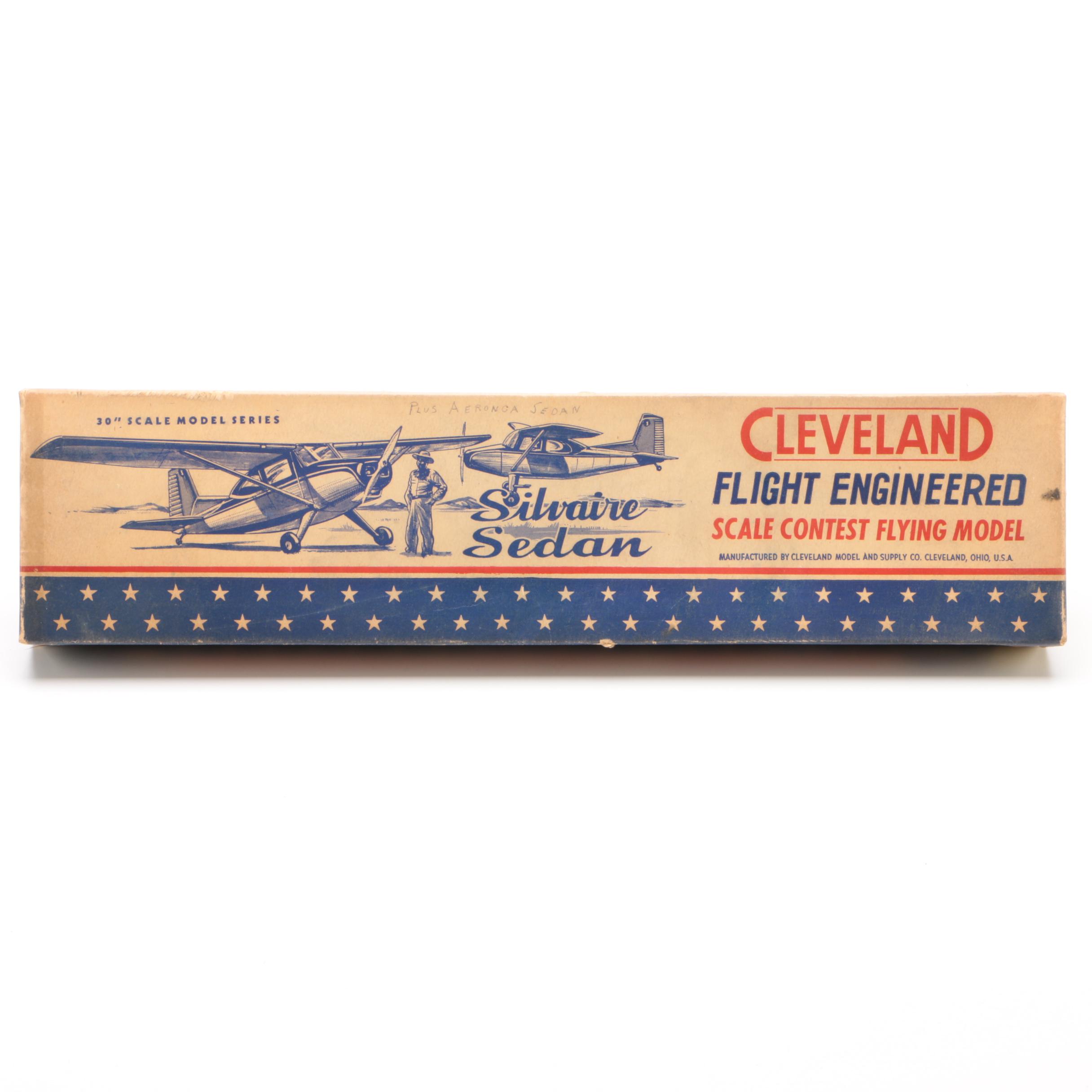 1948 Cleveland "Silvaire Sedan" Model Plane Kit with Blueprints