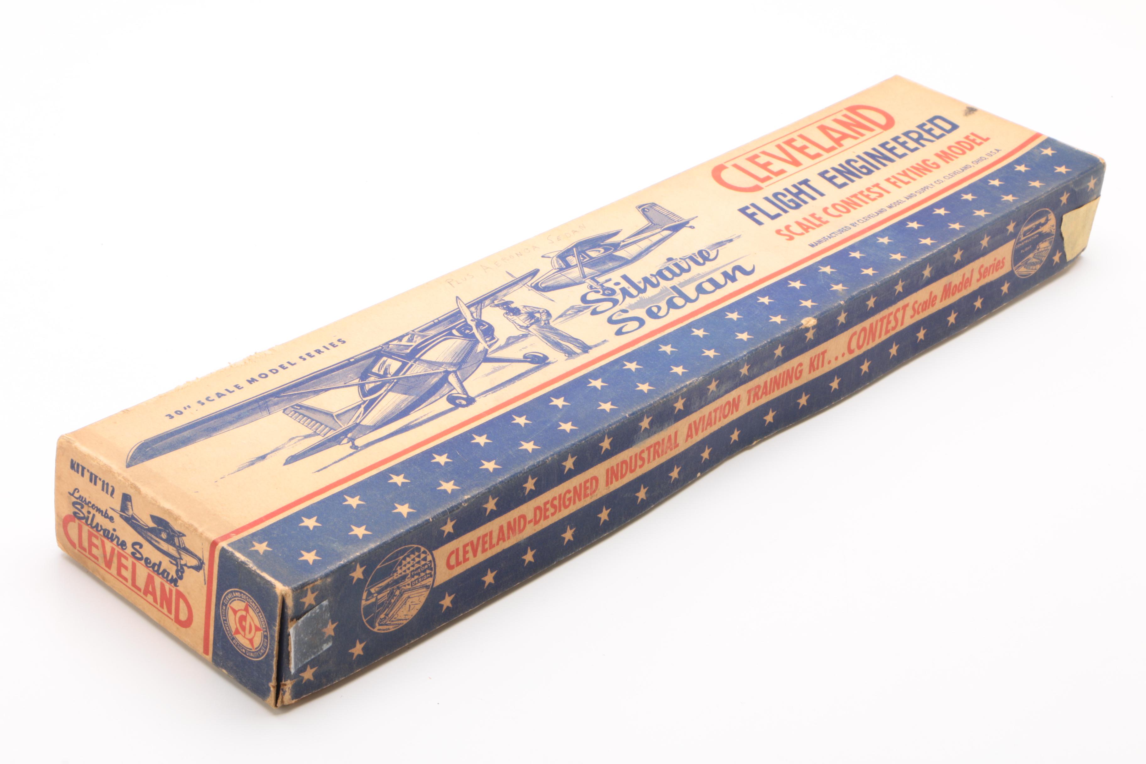 1948 Cleveland "Silvaire Sedan" Model Plane Kit with Blueprints