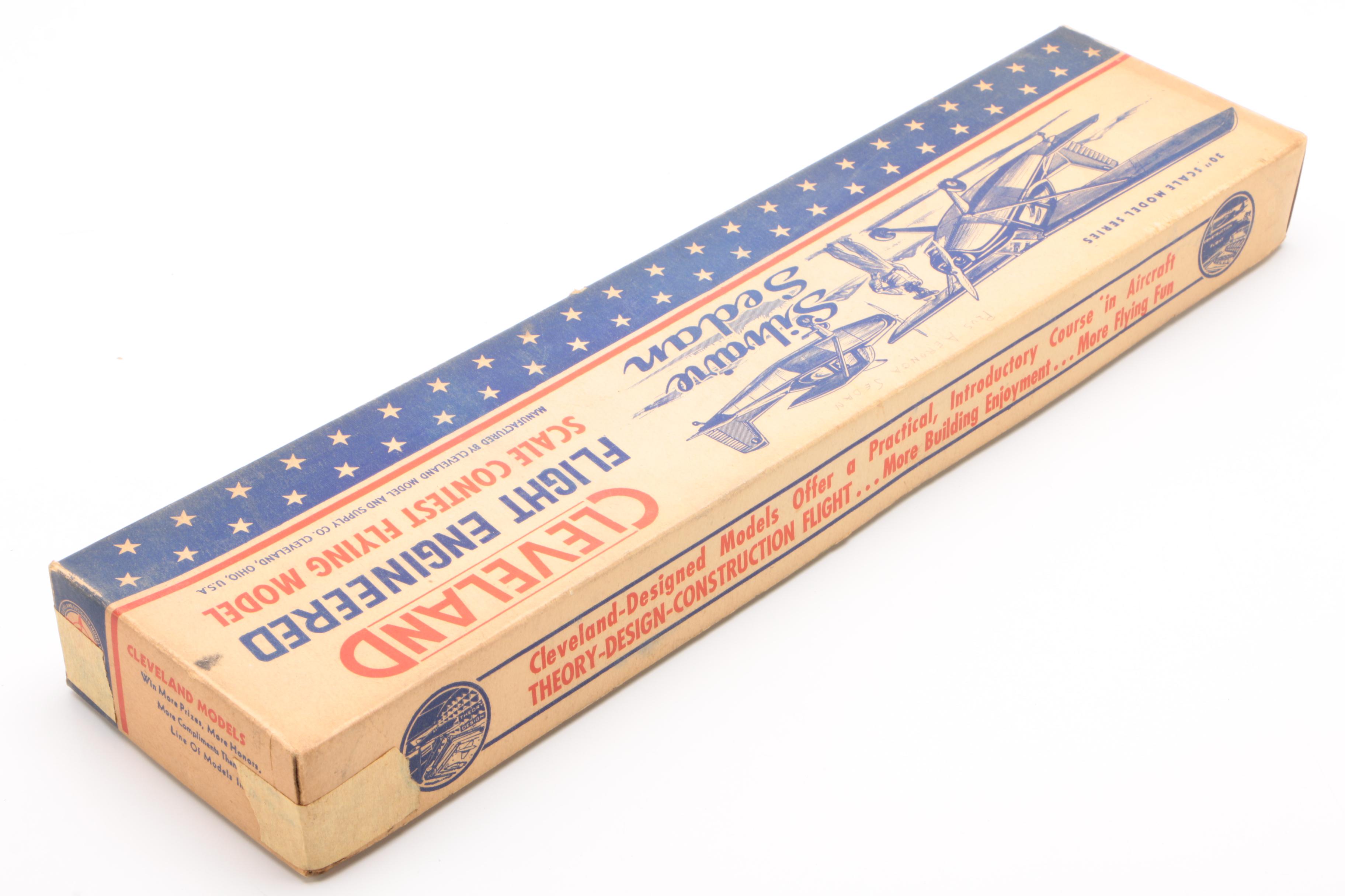 1948 Cleveland "Silvaire Sedan" Model Plane Kit with Blueprints
