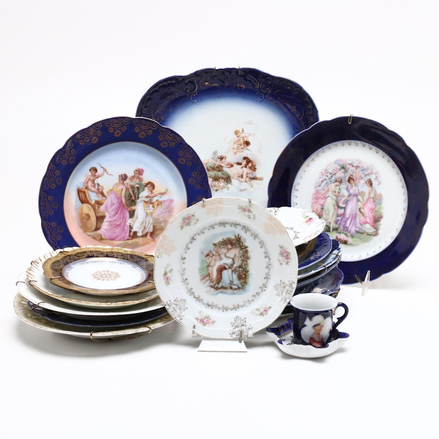 Z. S. & Co., Royal Bavaria, and More Porcelain and China Decorative Plates