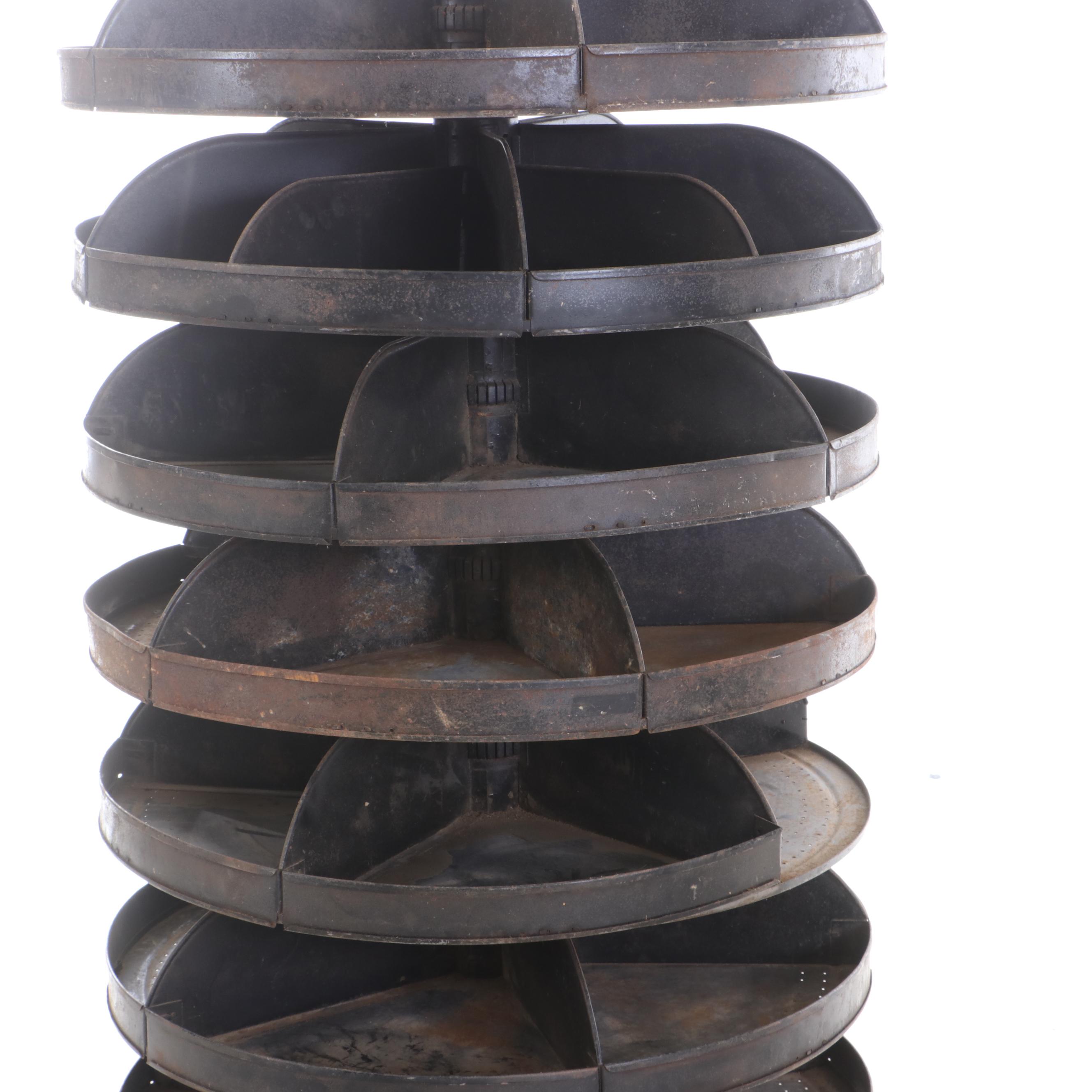 Vintage Industrial Rotating Bolt Bin