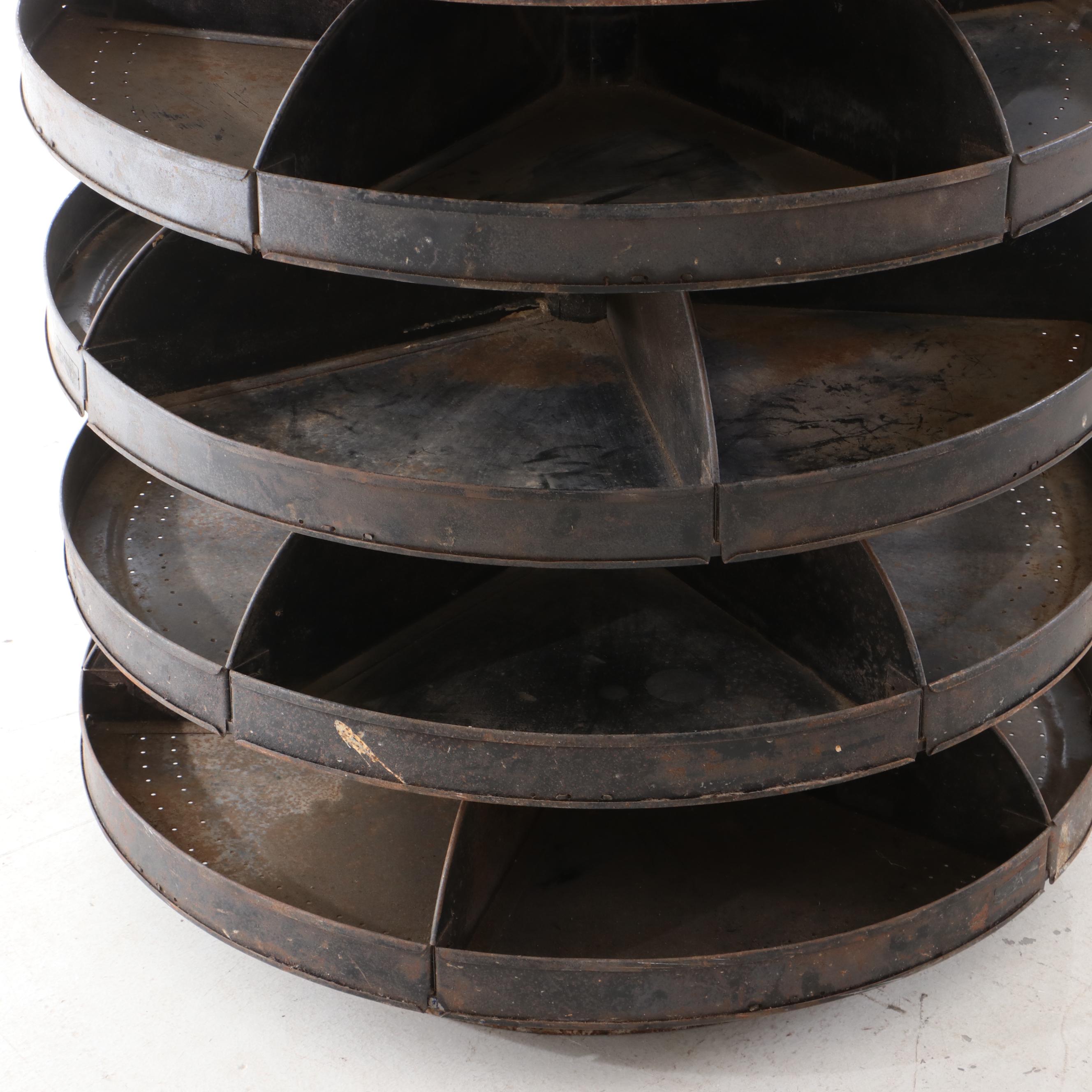 Vintage Industrial Rotating Bolt Bin