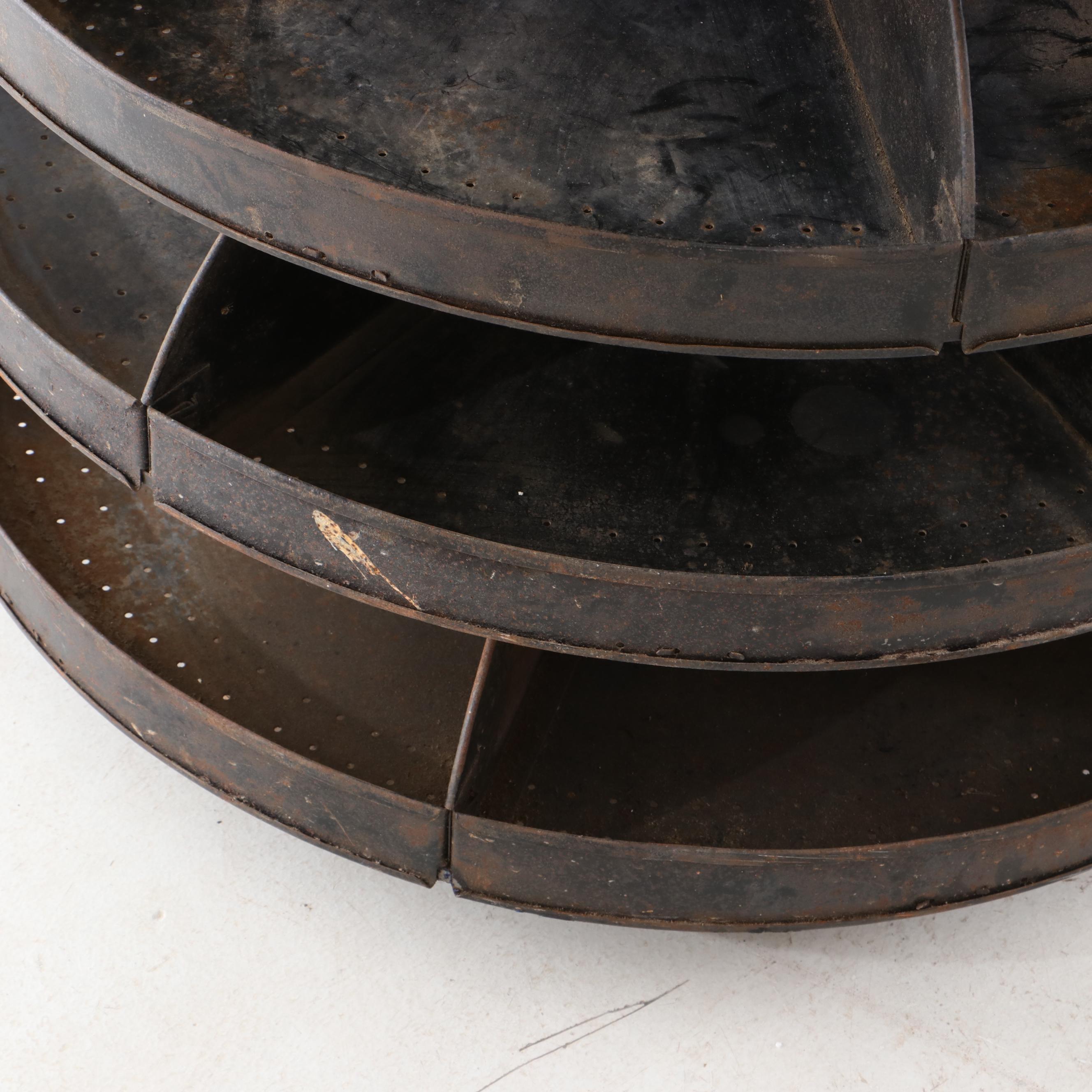 Vintage Industrial Rotating Bolt Bin