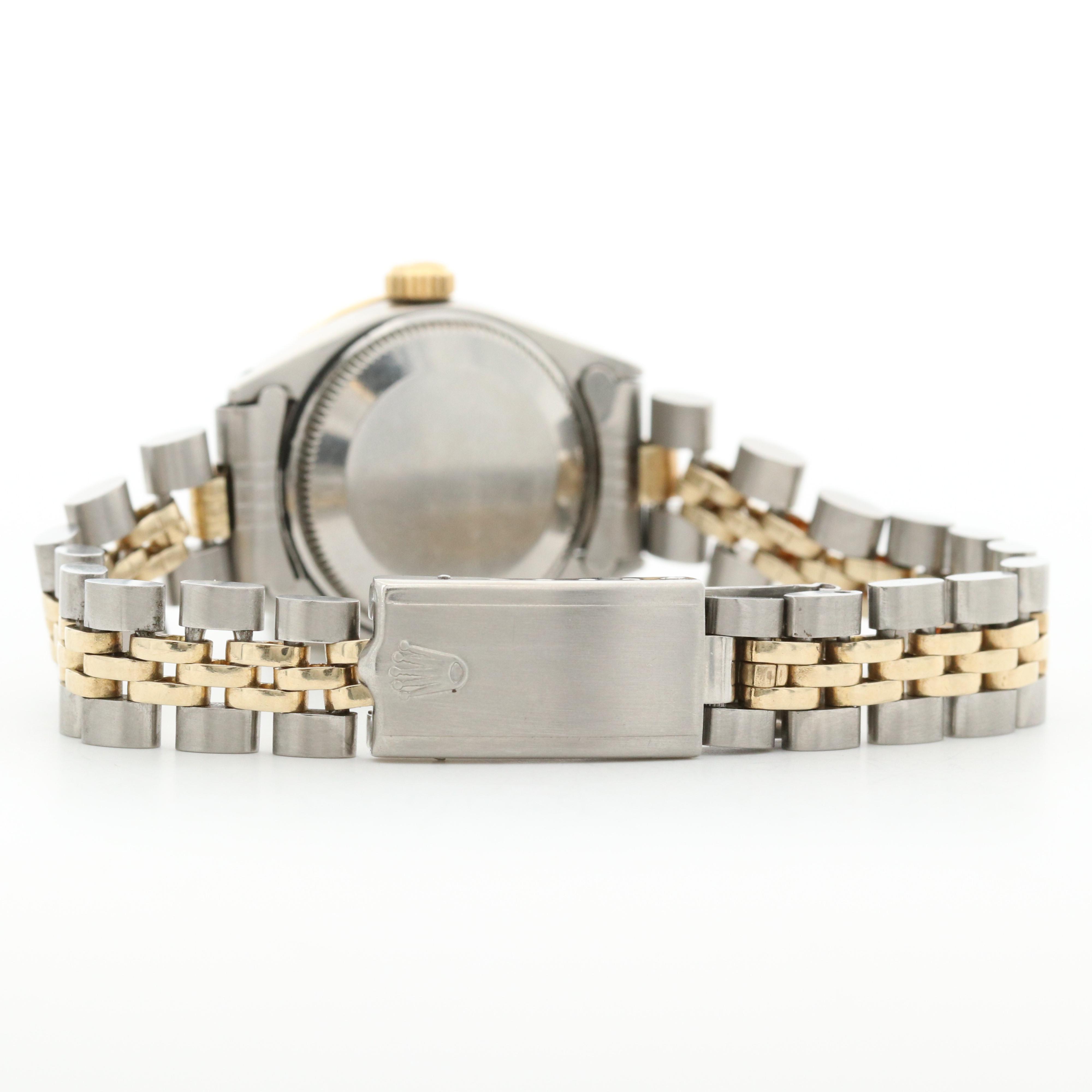 Rolex Oyster Perpetual Date Stainless Steel, 14K and 18K Diamond Watch