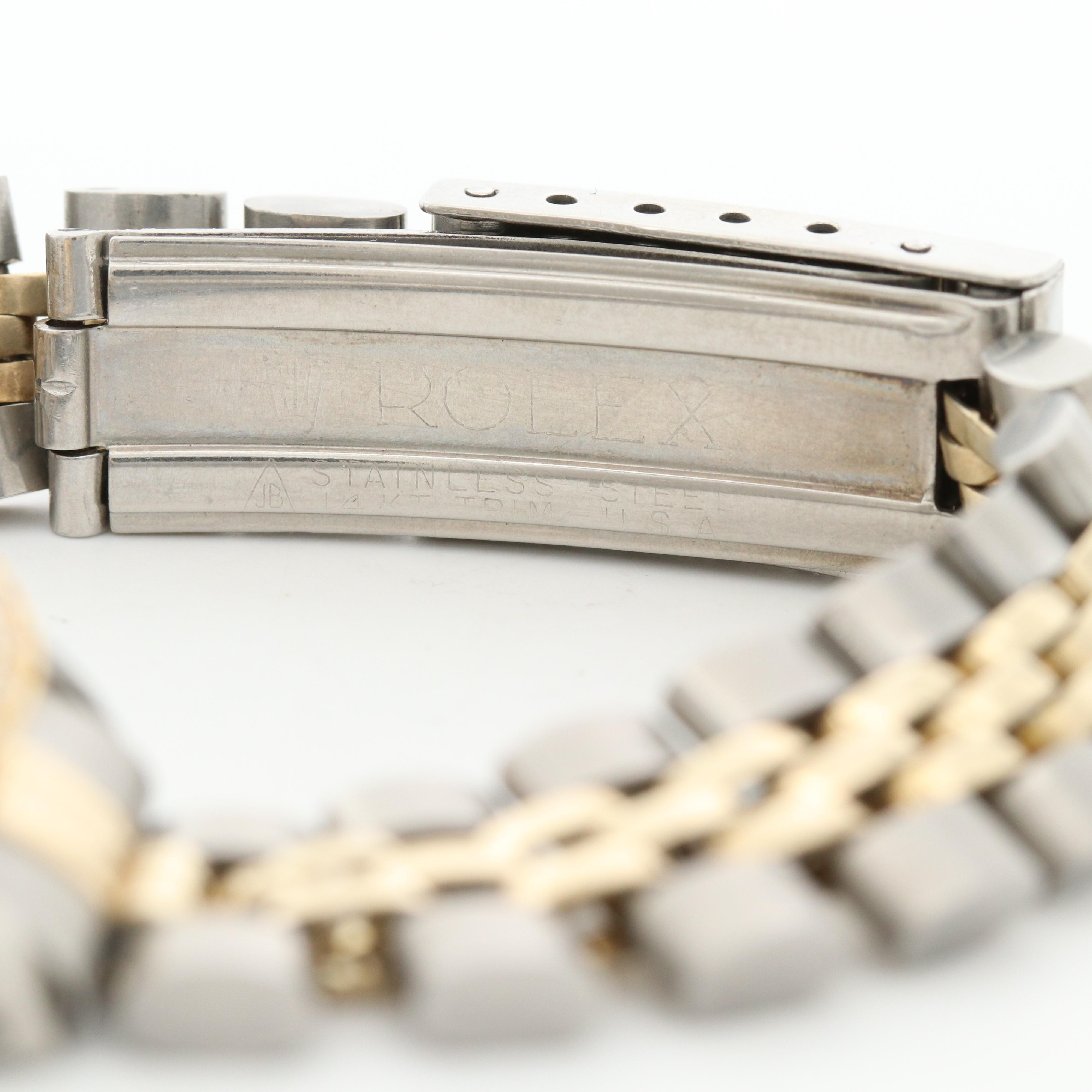 Rolex Oyster Perpetual Date Stainless Steel, 14K and 18K Diamond Watch