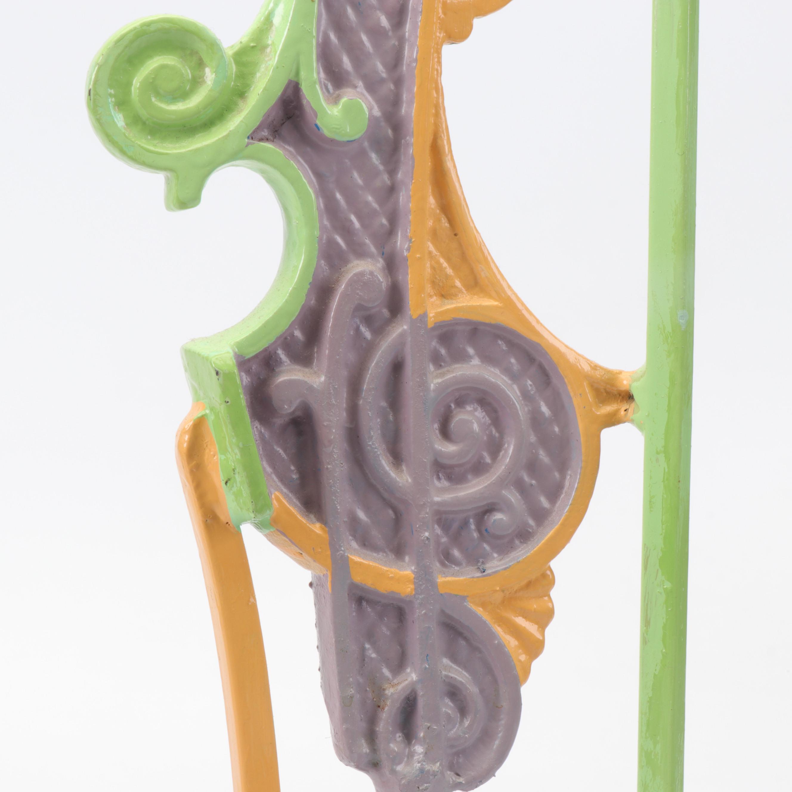 Bill Burgess Iron Sculpture "Victorian Dog"