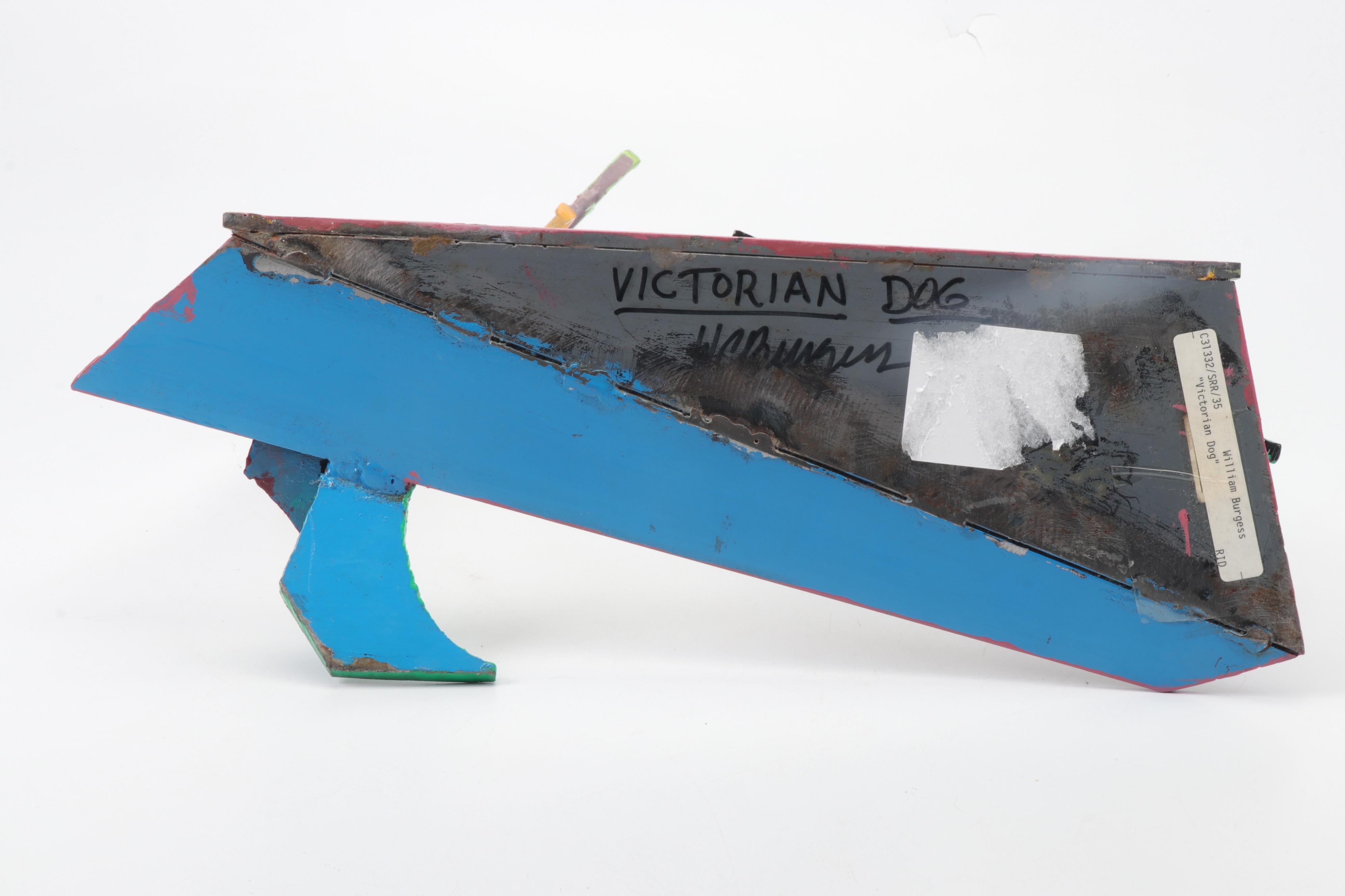 Bill Burgess Iron Sculpture "Victorian Dog"