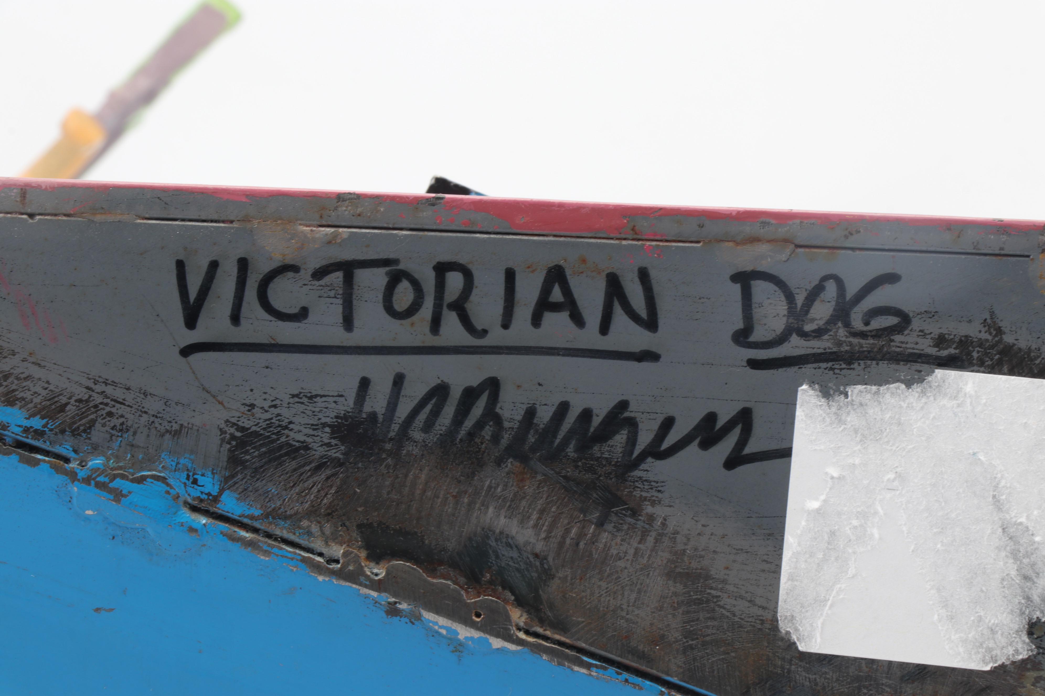 Bill Burgess Iron Sculpture "Victorian Dog"