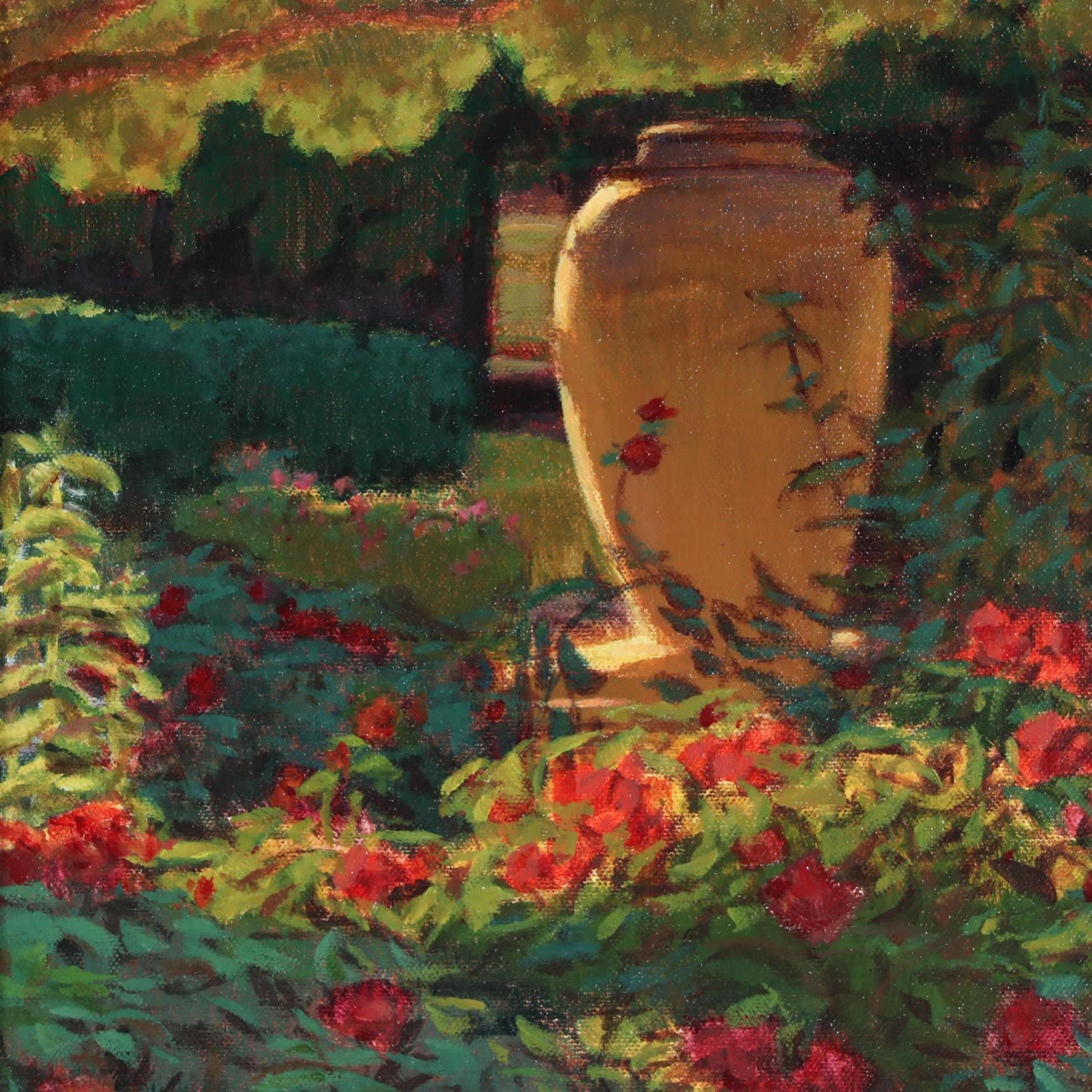 Garden Landscape Oil Painting