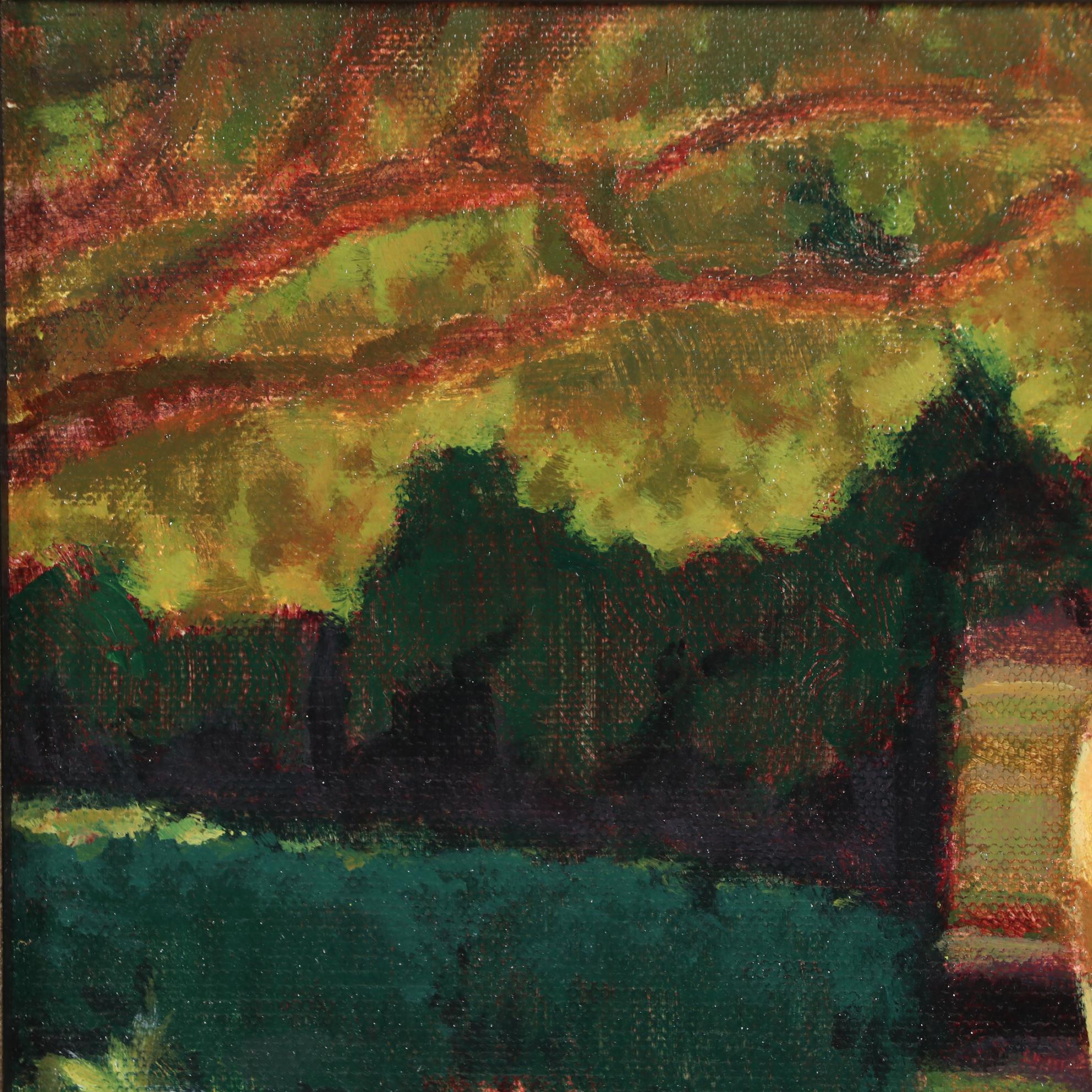 Garden Landscape Oil Painting