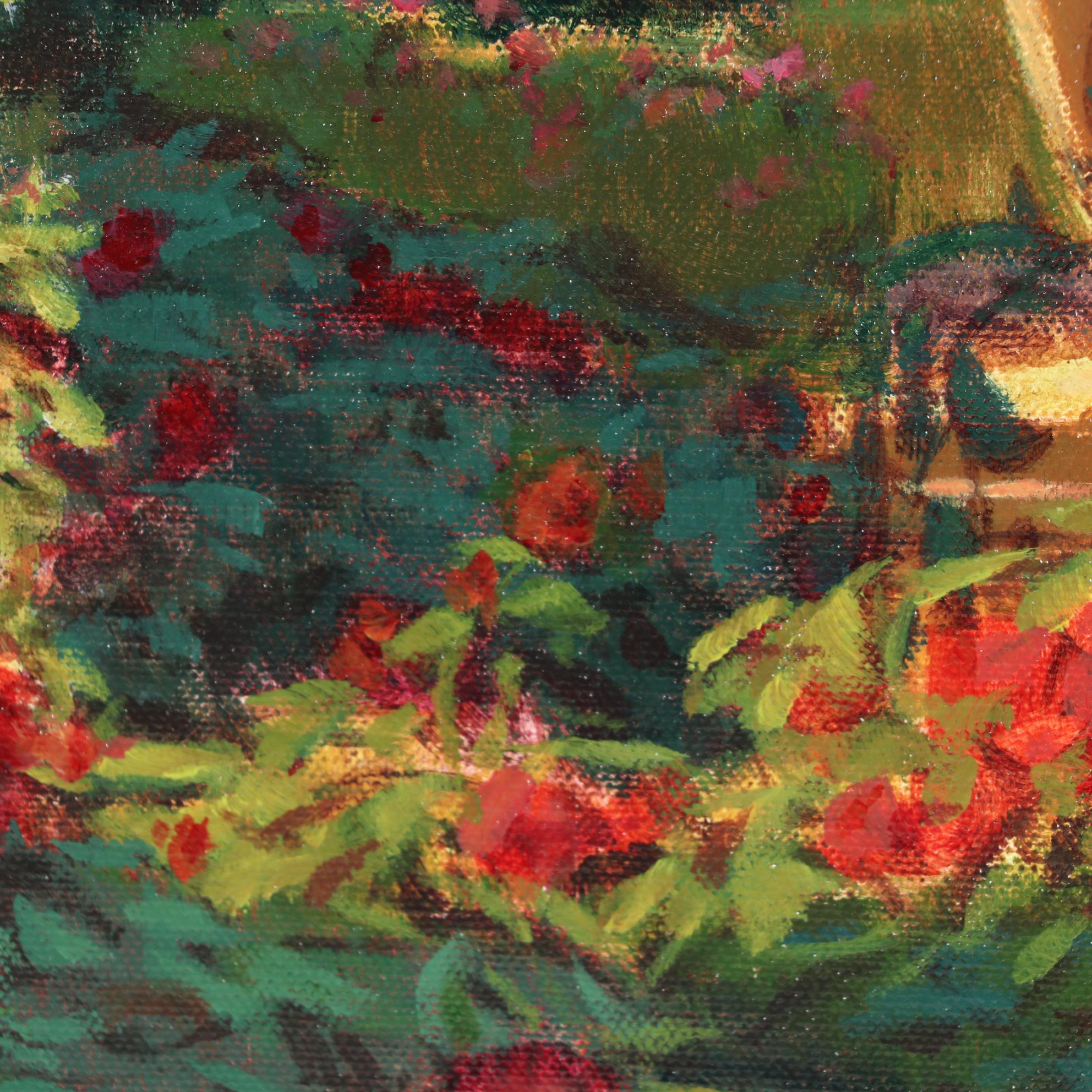 Garden Landscape Oil Painting