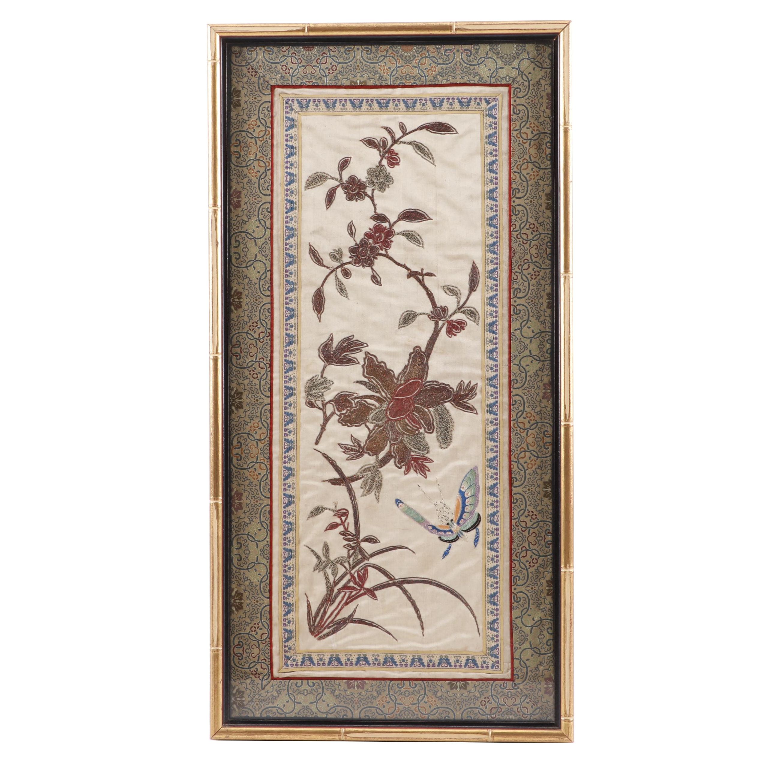 Chinese Framed Silk Embroidery