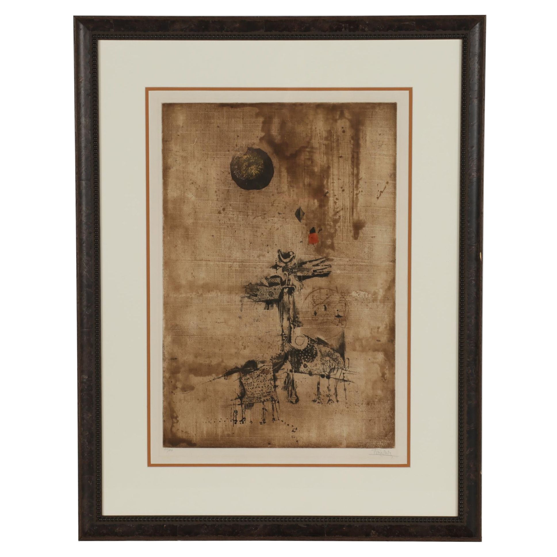 Johnny Friedländer Abstract Etching