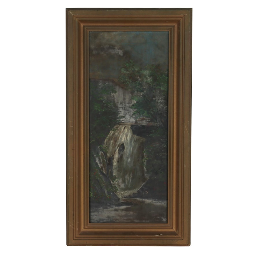 Turn-of-the-Century American School Landscape Oil Painting