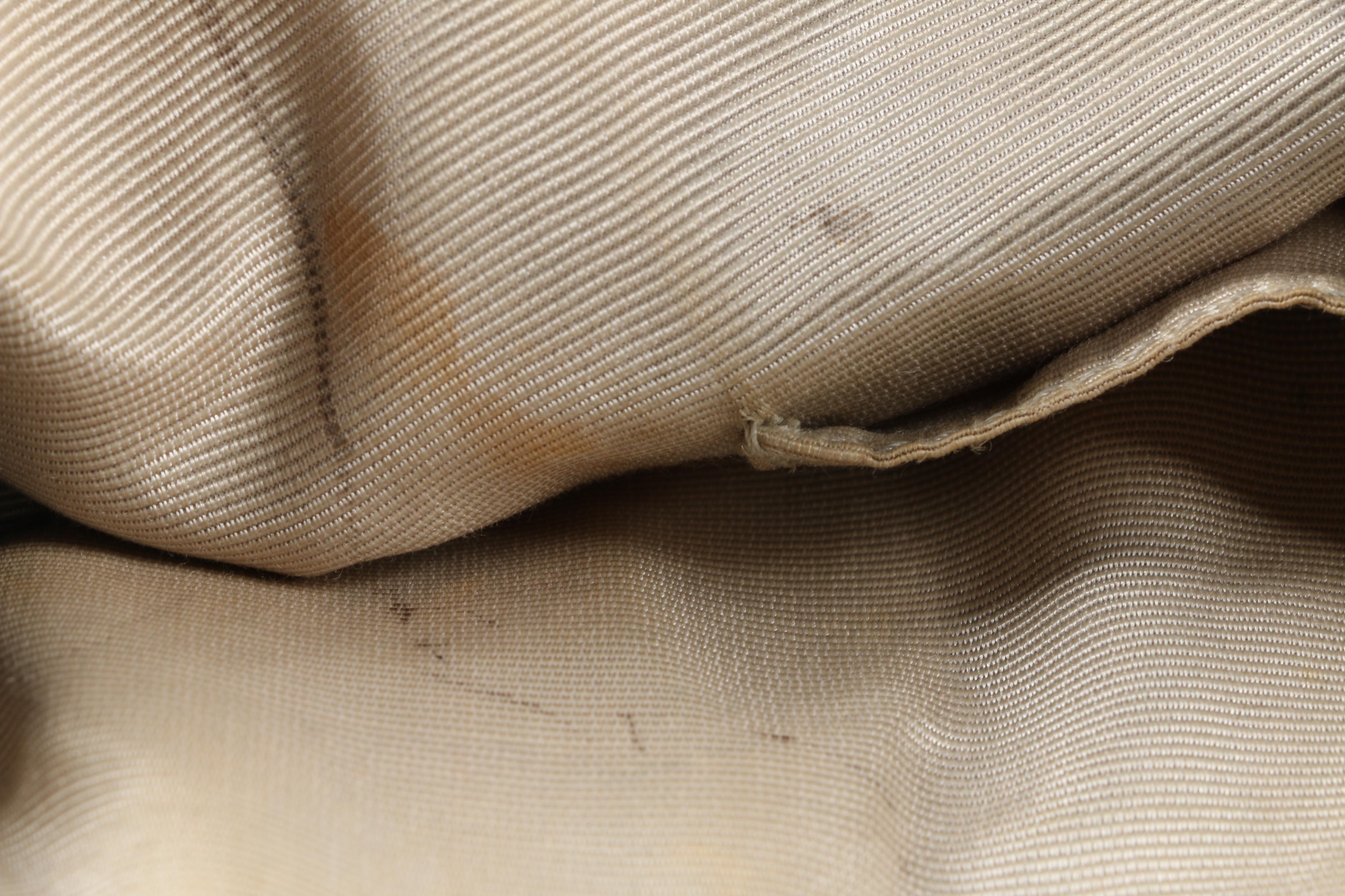 Burberry Blue Label Hobo Bag in White Nylon Plaid Canvas with Leather Trim