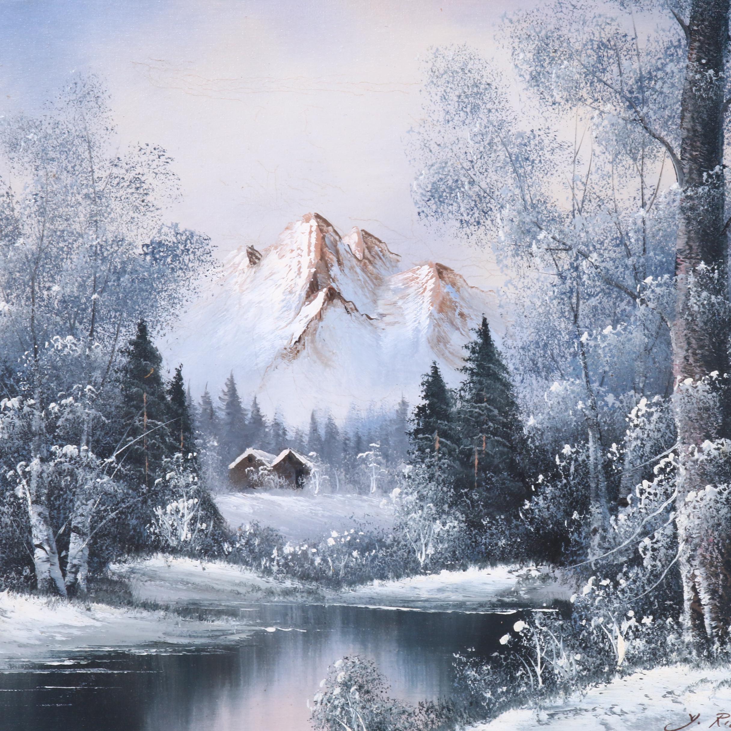 Y. Riefole Landscape Oil Painting