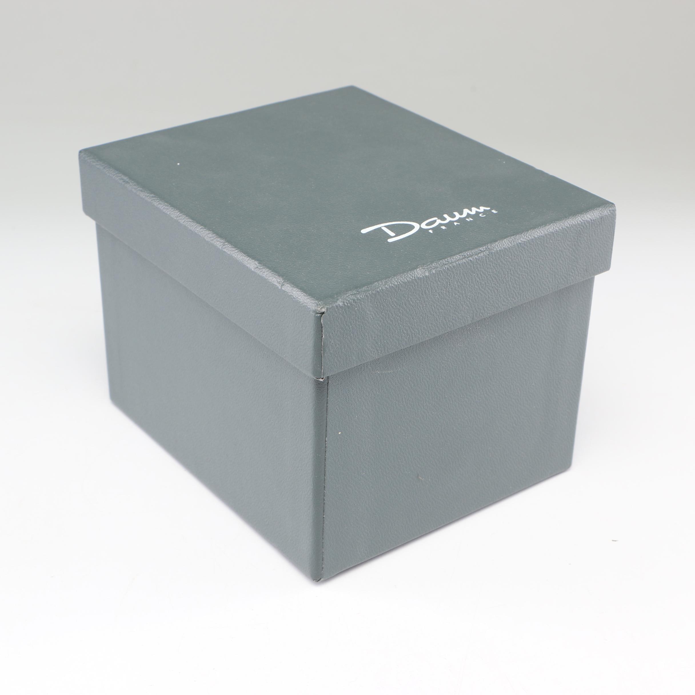 Daum France "Purple Butterfly" Pâte de Verre Figurine