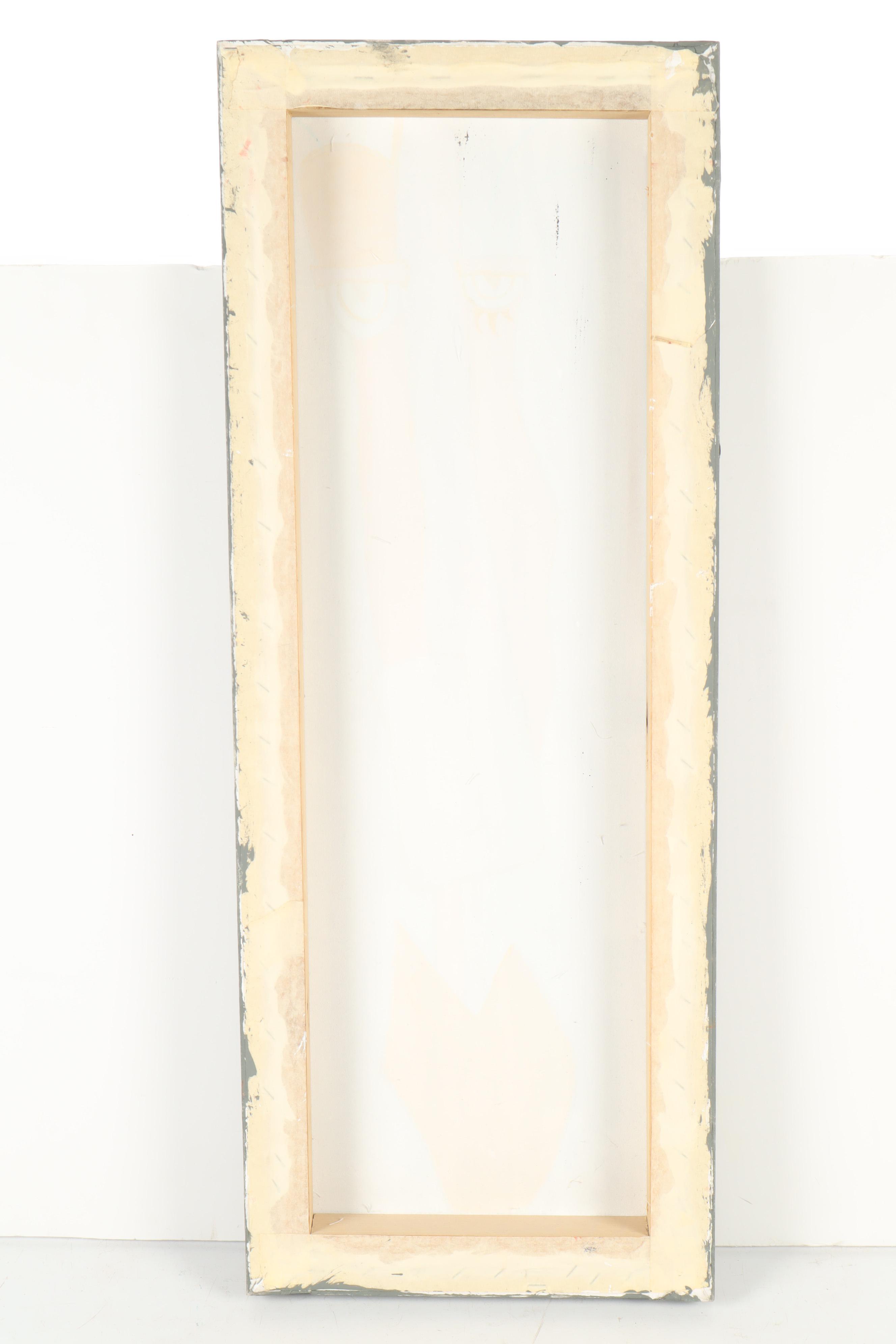 Abstract Face Tempera Painting