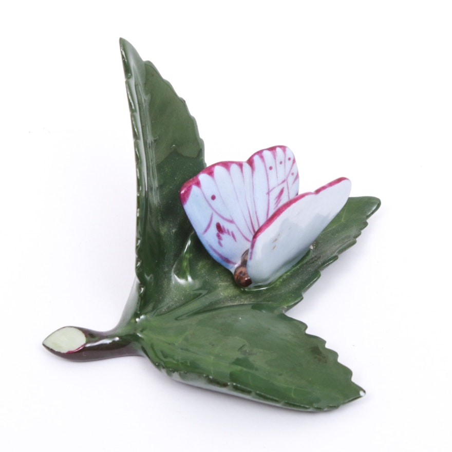Herend Hungary Porcelain Butterfly Figurine