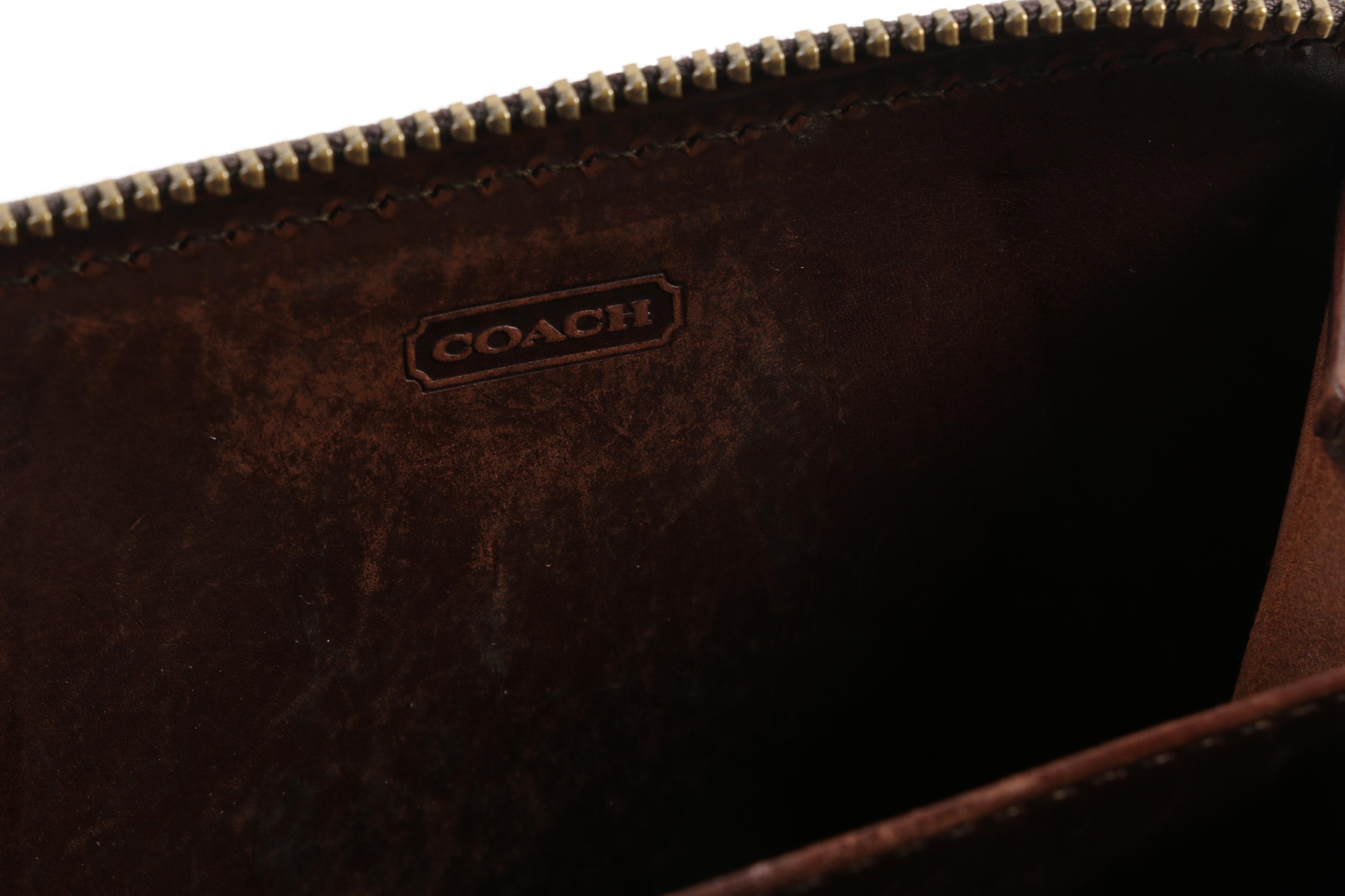 Vintage Coach and Bally Leather Wallets with Tory Burch Nylon Zip Around Wallet