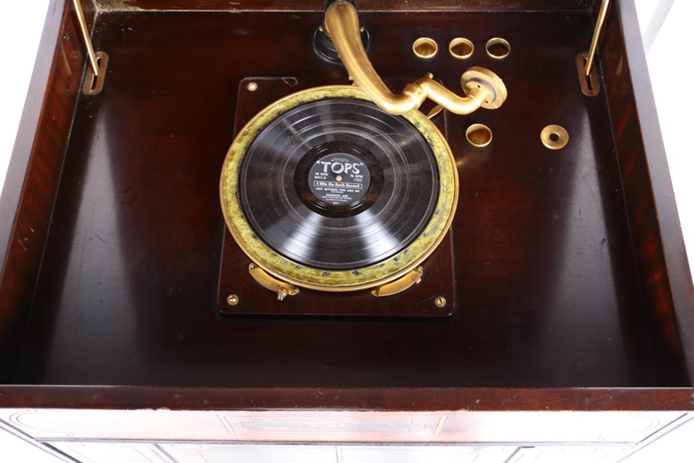 Antique Columbia Art Deco Cabinet Phonograph