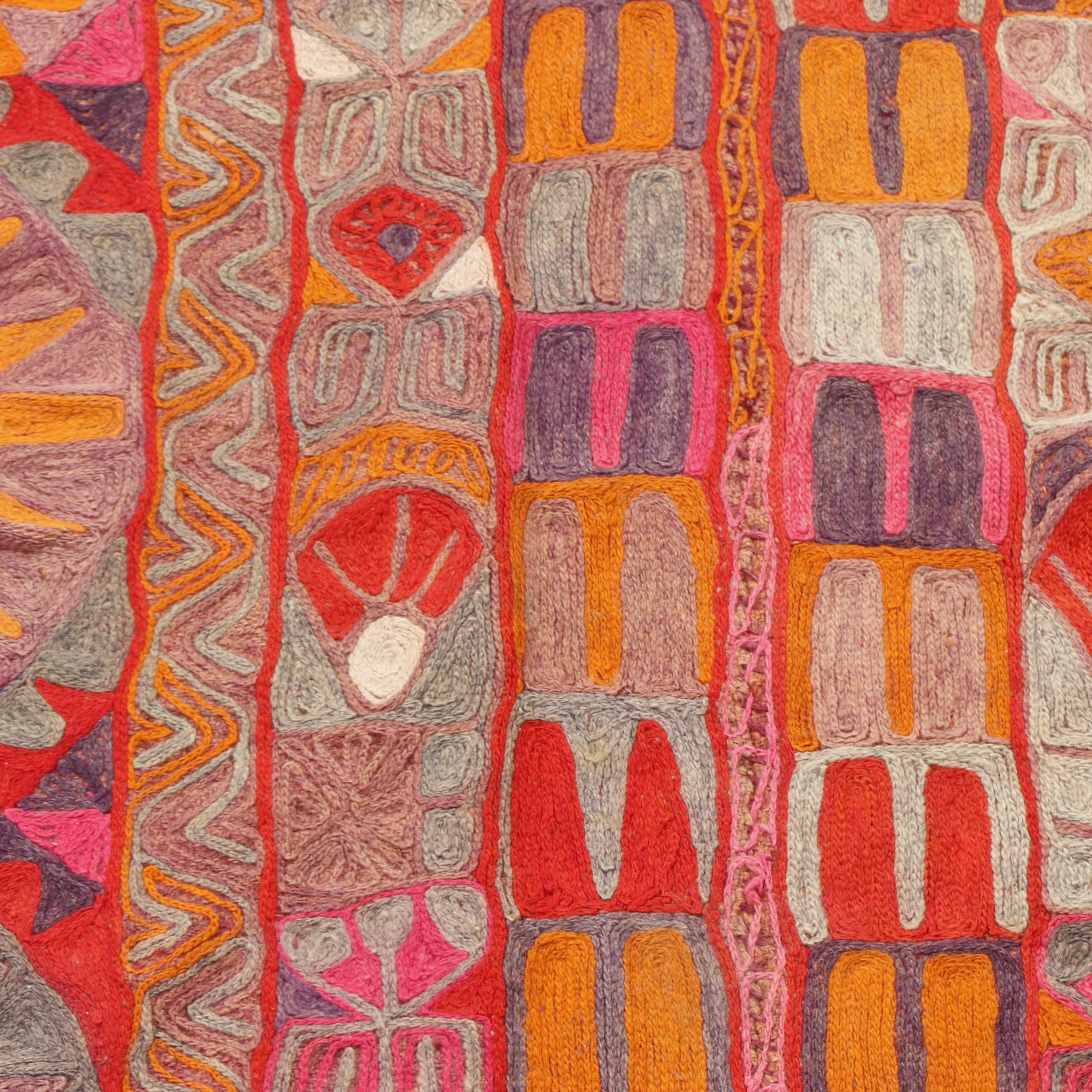 Handwoven Iraqi Arab Embroidered Blanket or Rug