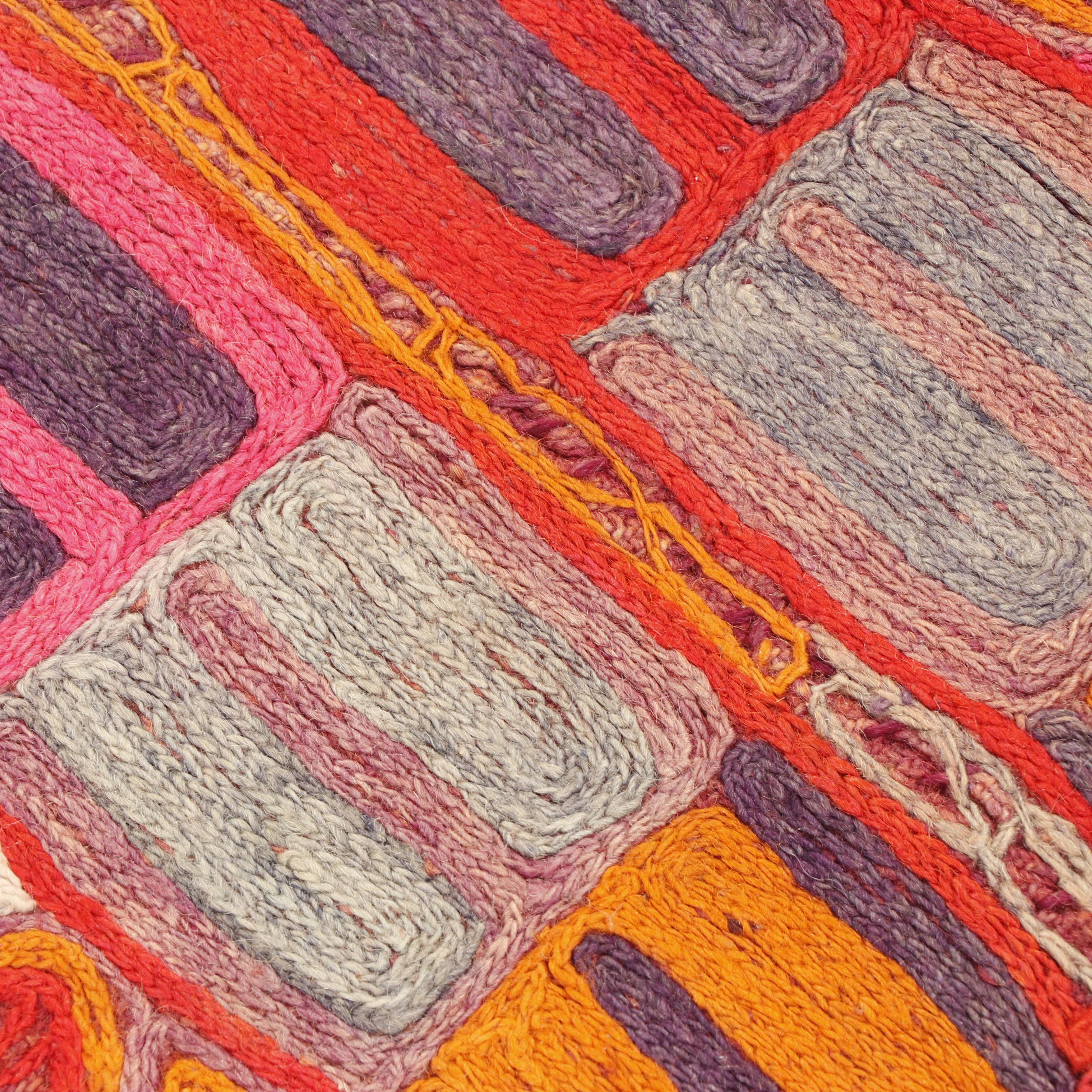 Handwoven Iraqi Arab Embroidered Blanket or Rug