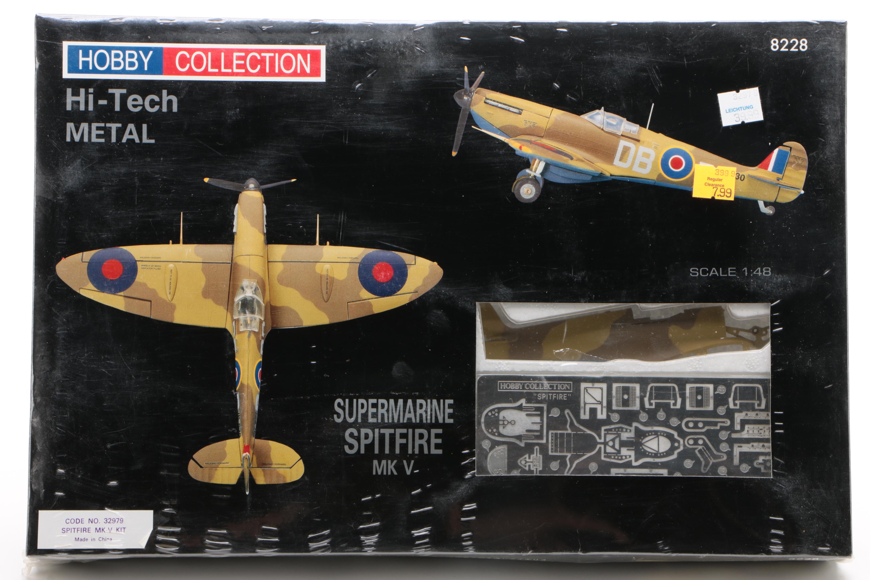 "Supermarine Spitfire" Diecast Model Kits by Hobby Collection and More