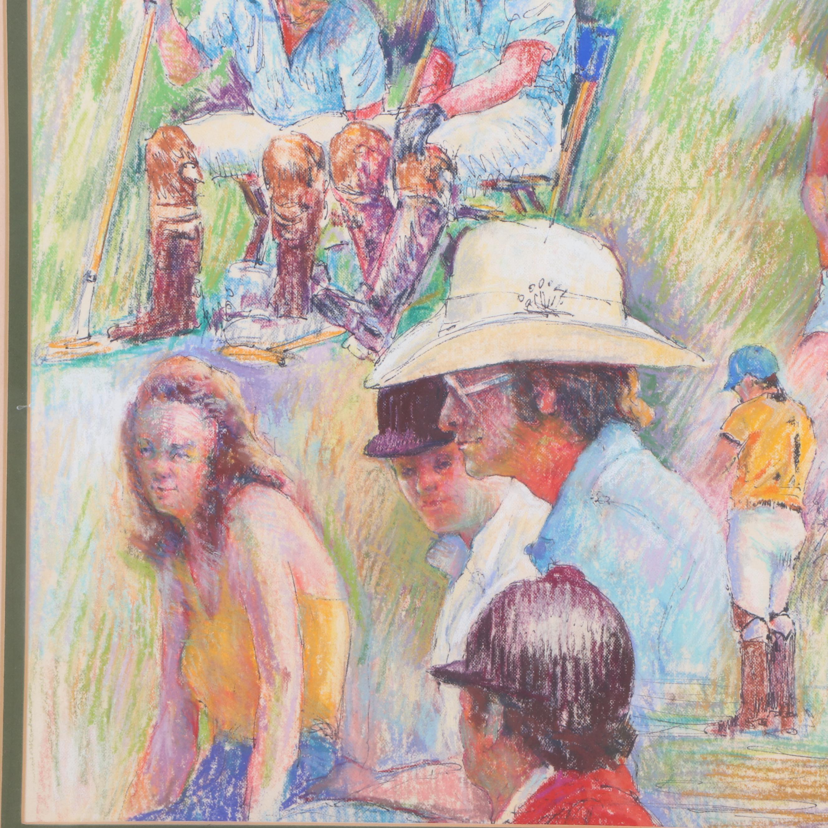 Edward Brodney Pastel Drawing of Figural Studies