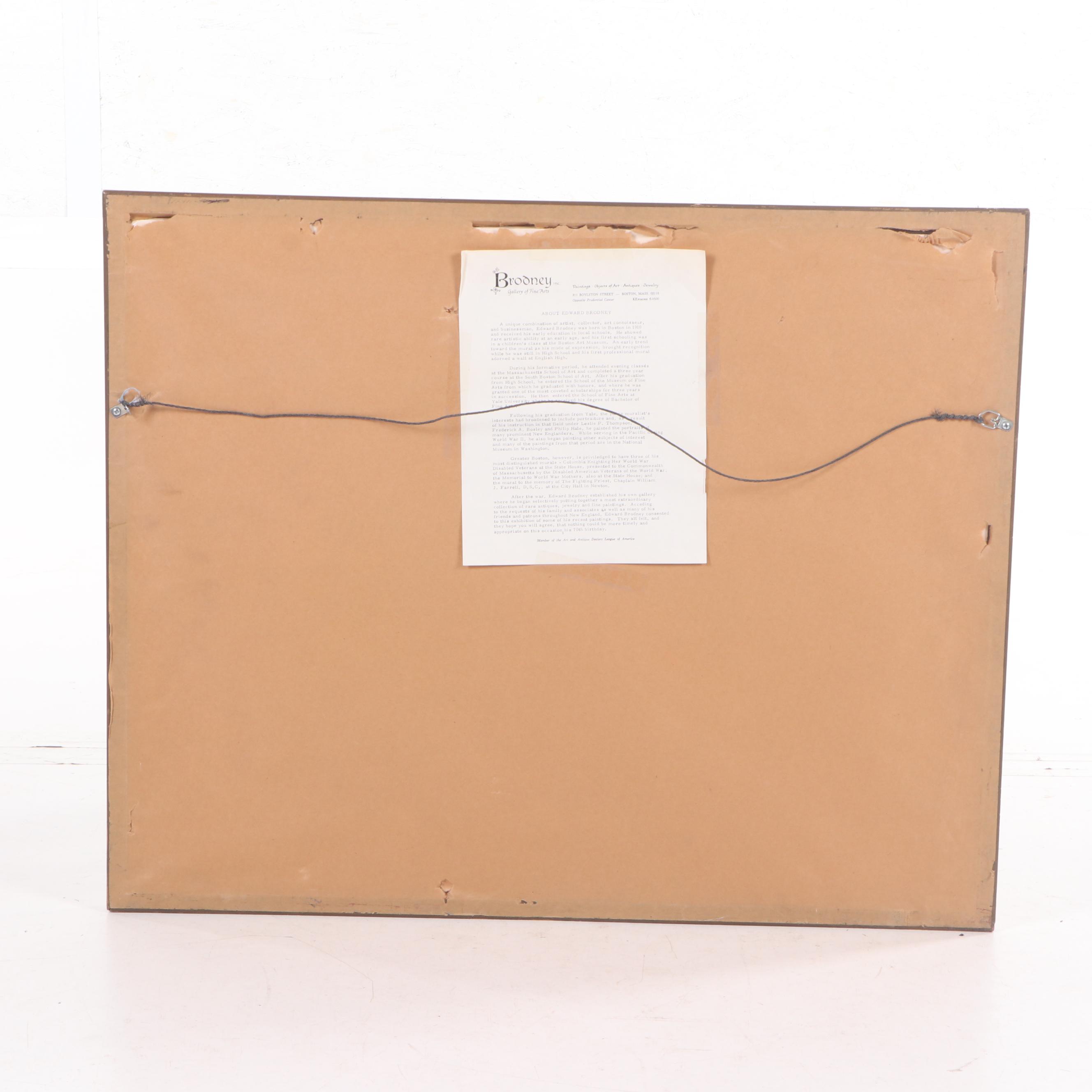 Edward Brodney Pastel Drawing of Figural Studies