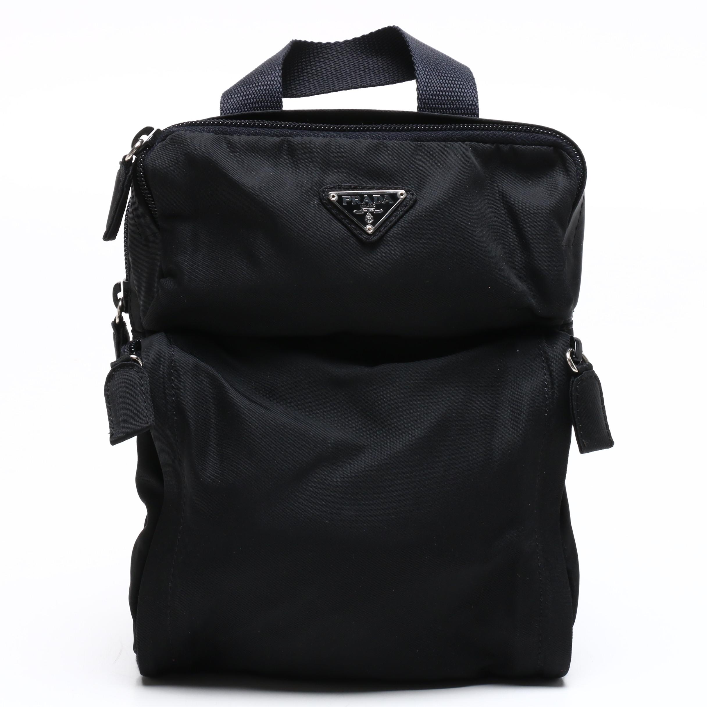 Prada Black Tessuto Nylon Mini Backpack