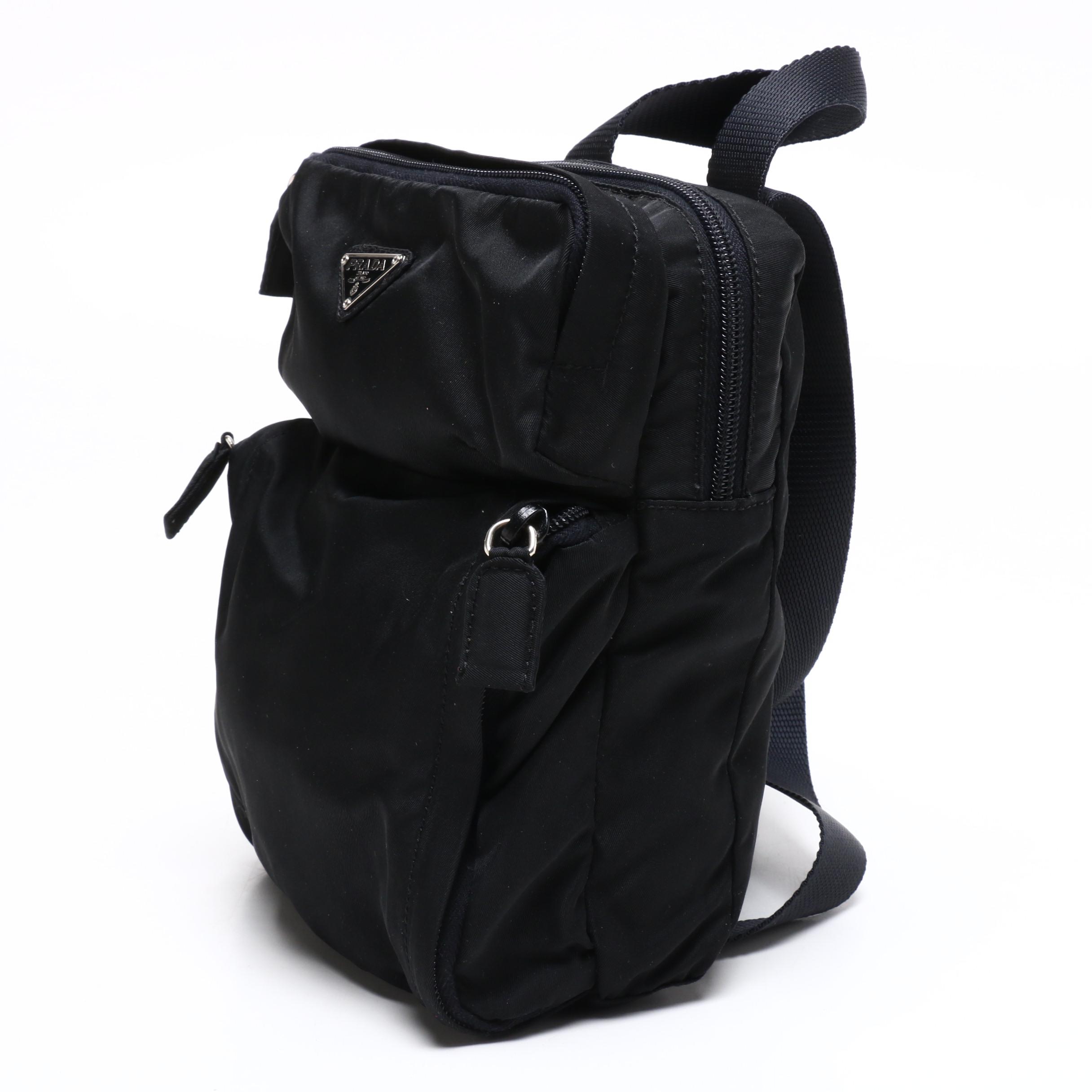 Prada Black Tessuto Nylon Mini Backpack