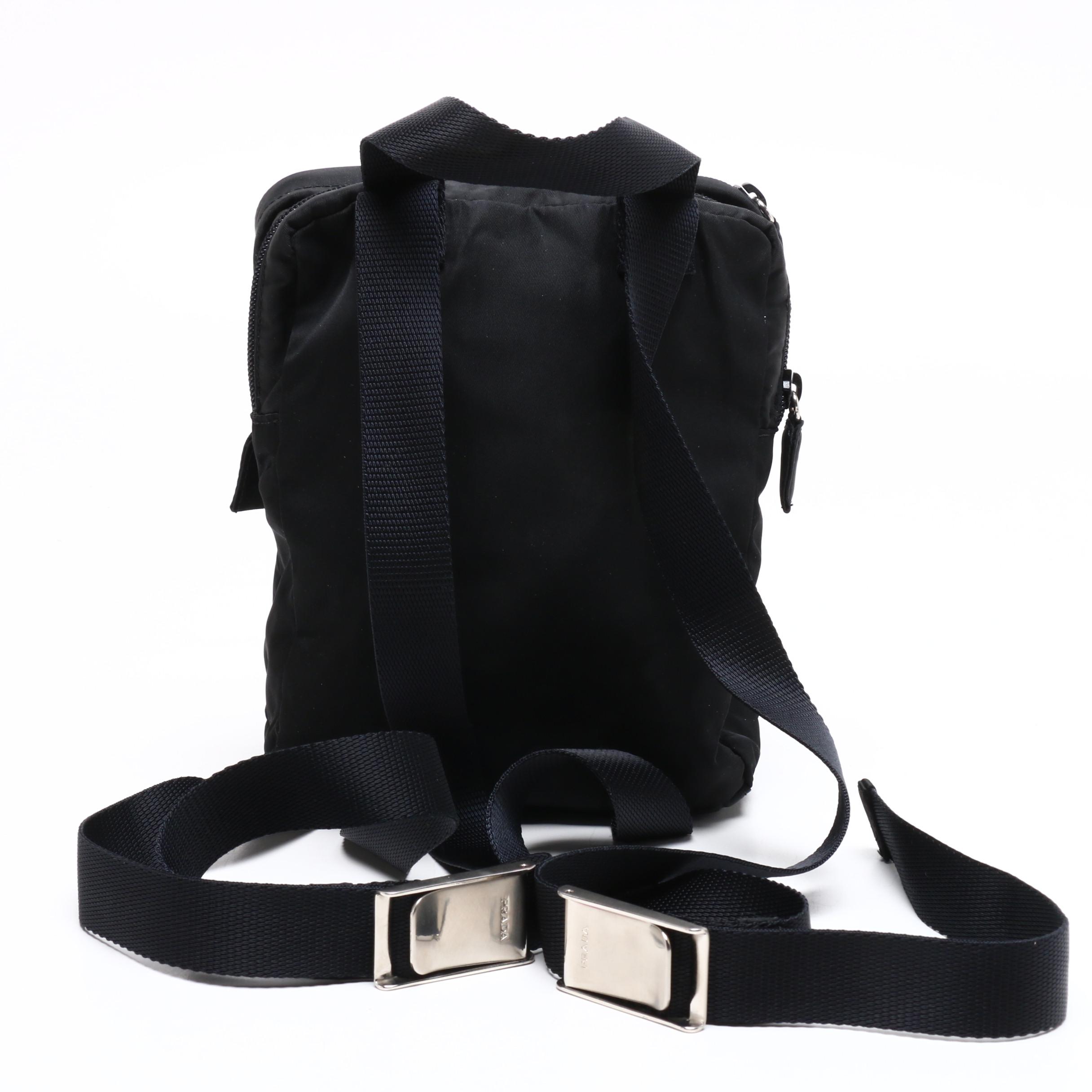 Prada Black Tessuto Nylon Mini Backpack
