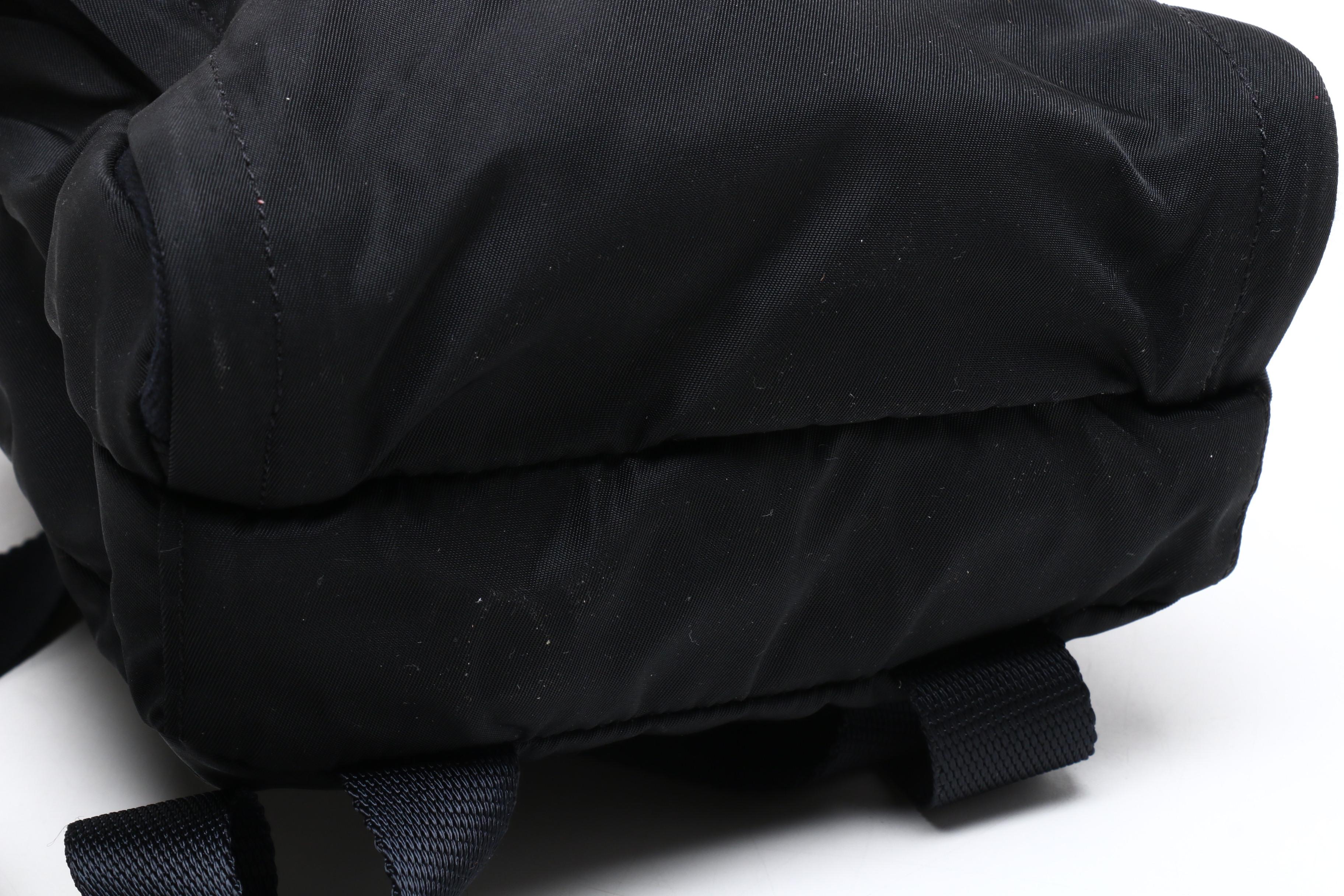 Prada Black Tessuto Nylon Mini Backpack