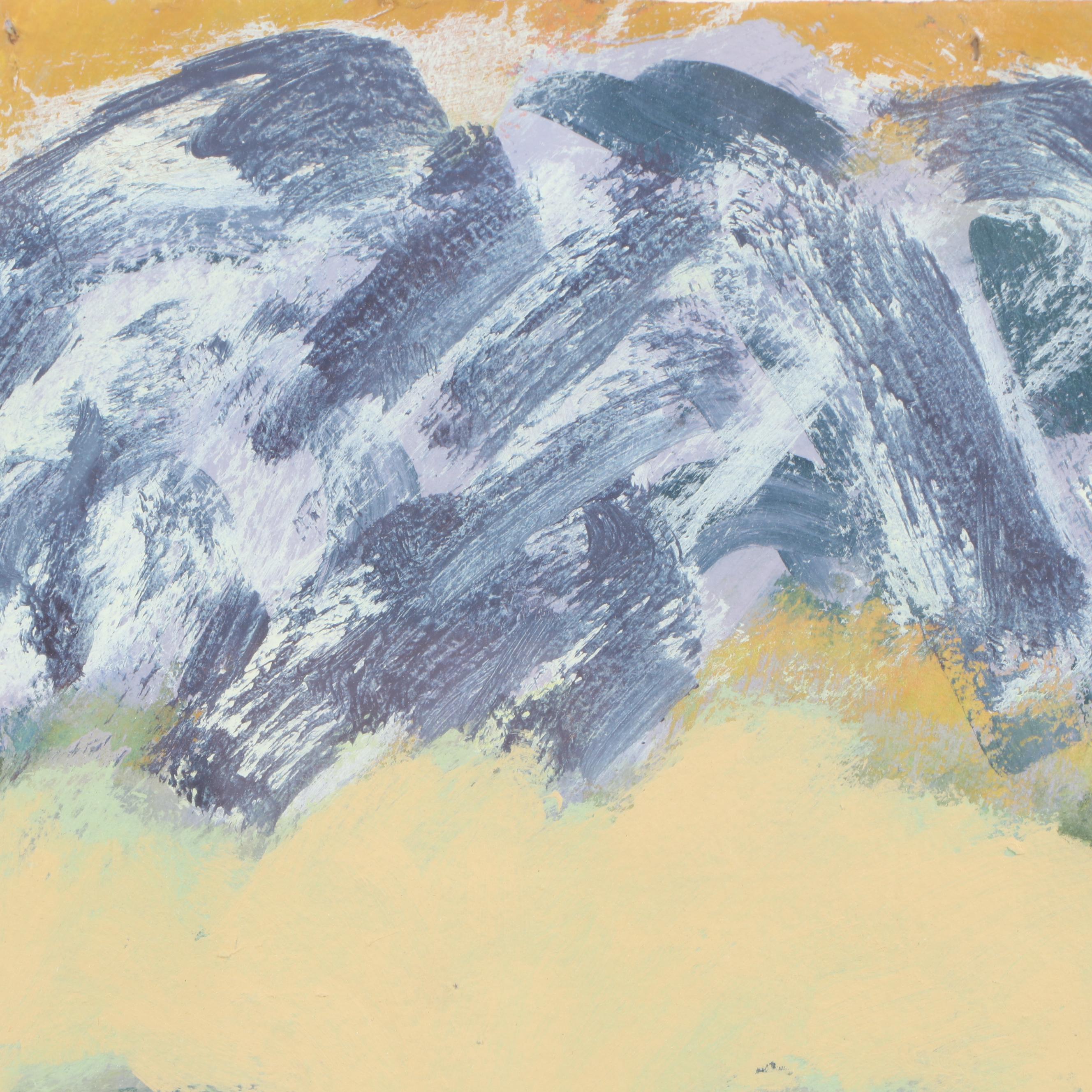 Anne Gresinger Self Portrait Mixed Media Painting